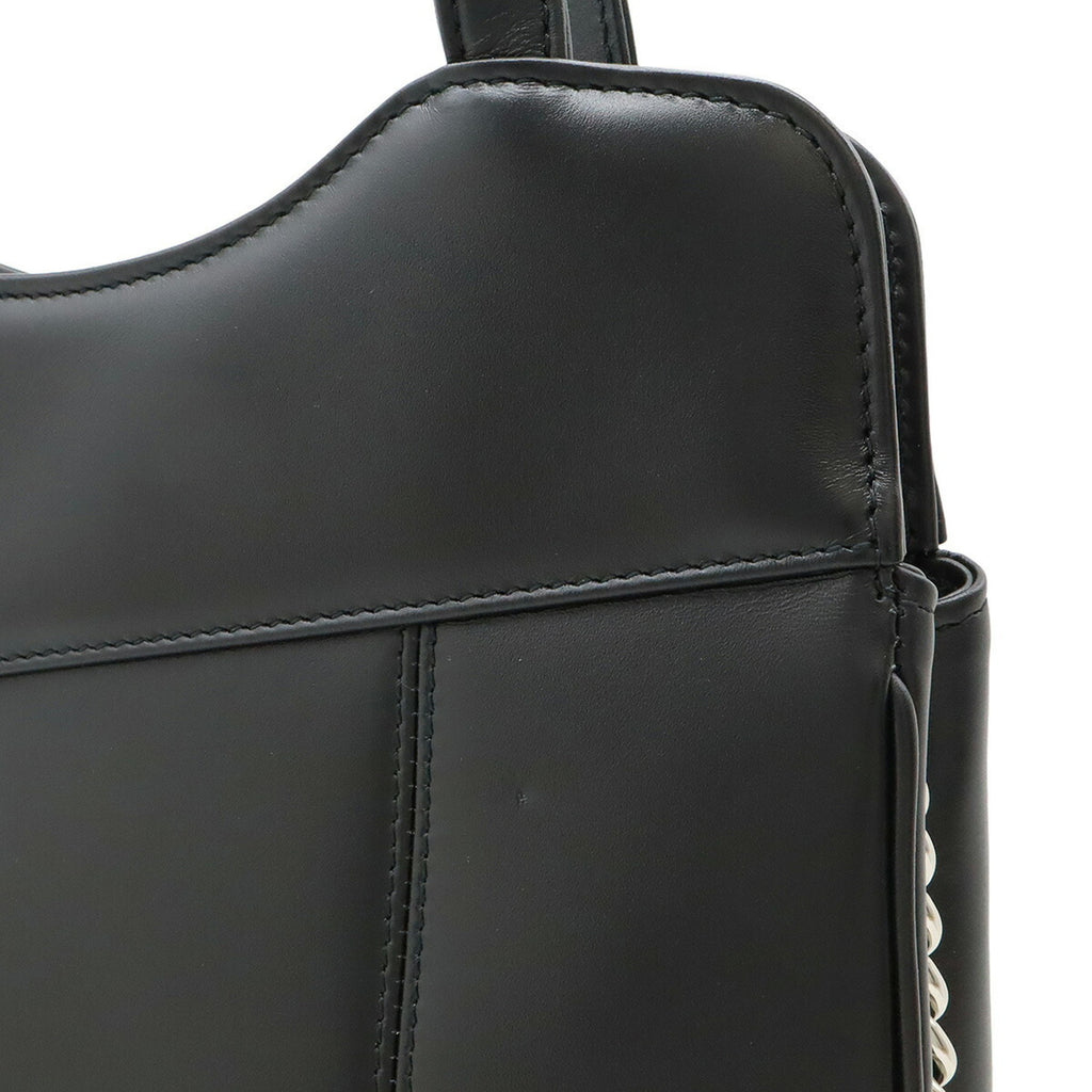 GCCI Petit GG Tote Bag, Shoulder Handbag, Leather, Black, 745911