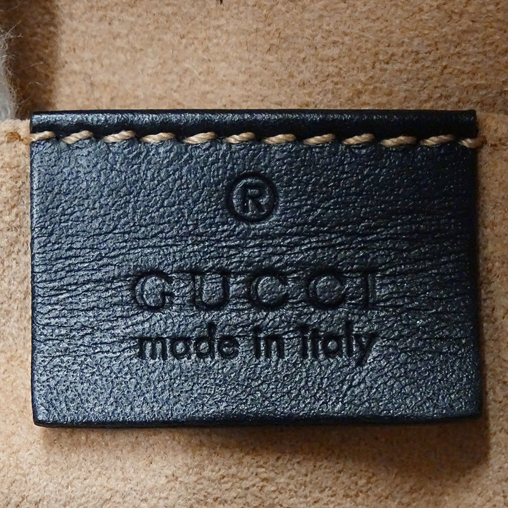 GCCI  Men's Shoulder Bag with Cutout Interlocking G GG Supreme Design in Black and Gray (725341) - Small Mini Bag, Crossbody