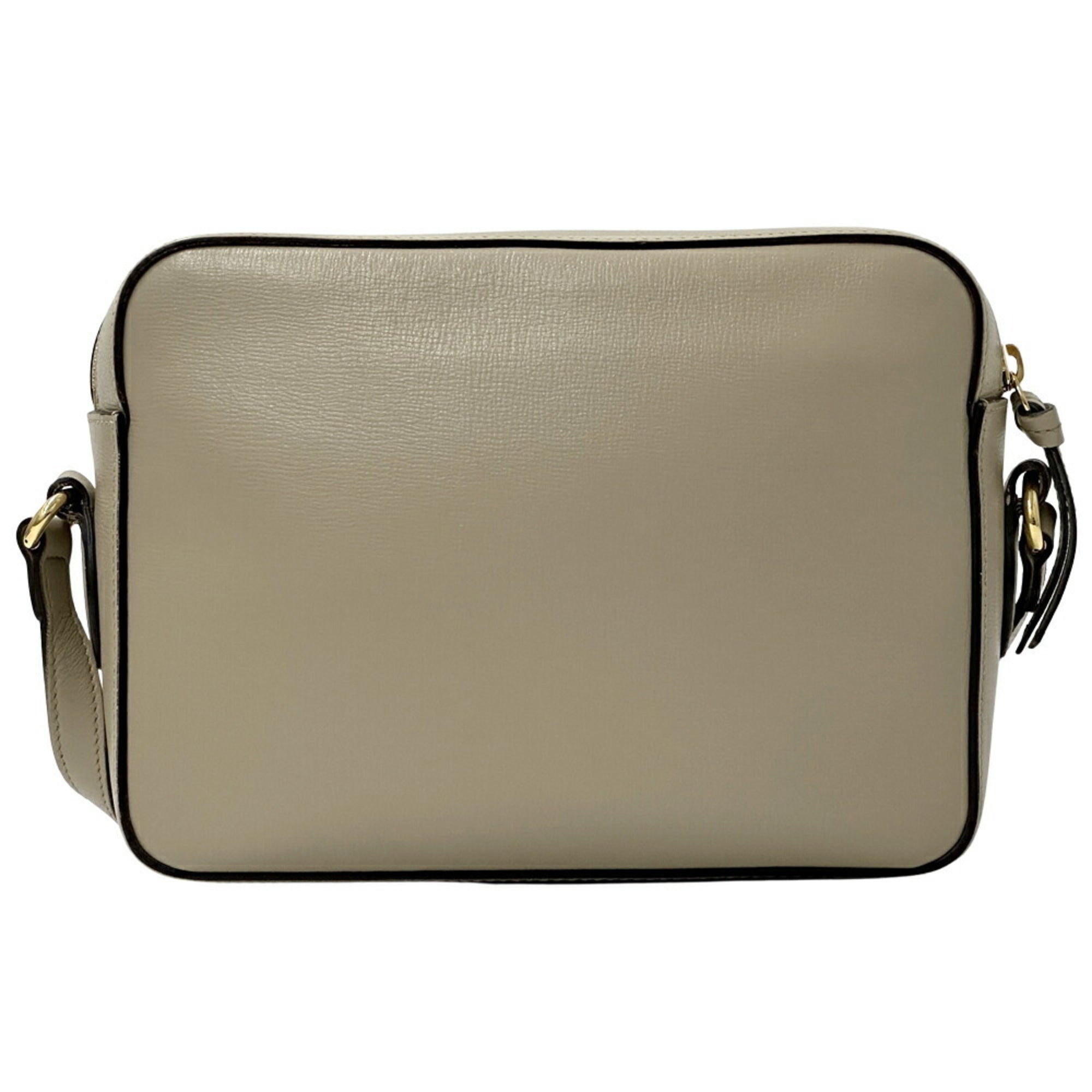 GCCI Horsebit Shoulder Bag in Beige and Gold Leather (645454) for Women, Japan Exclusive