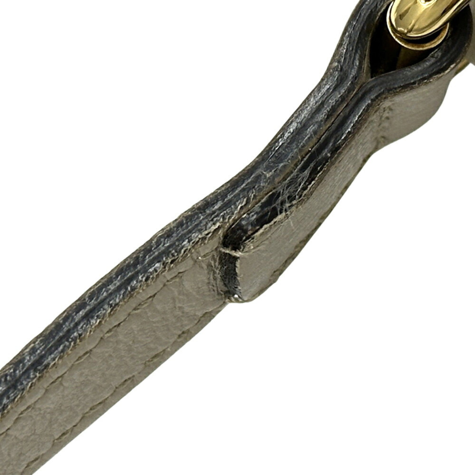 GCCI Horsebit Shoulder Bag in Beige and Gold Leather (645454) for Women, Japan Exclusive