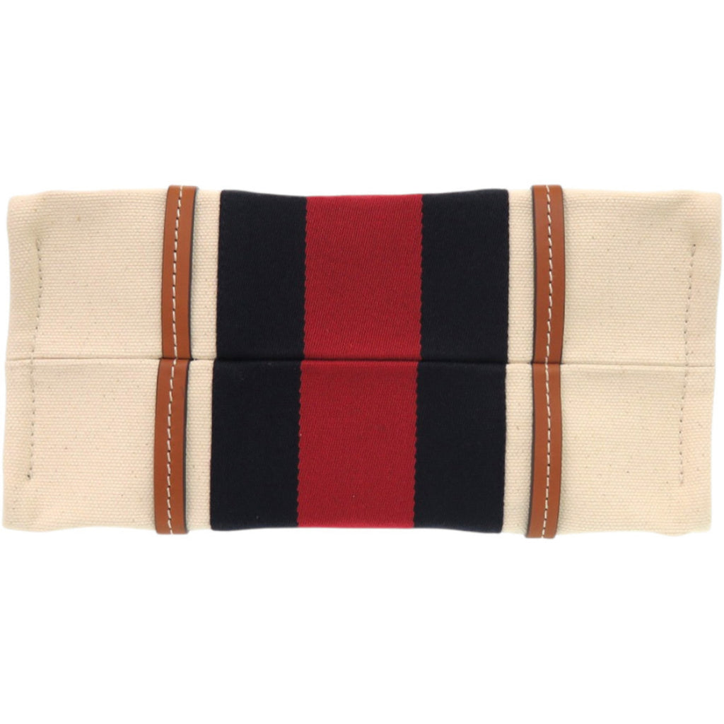 GCCI Like new Gucci 2-way Sherry Line Interlocking G Patch Canvas White Tote Bag 727728 0254 GUCCI