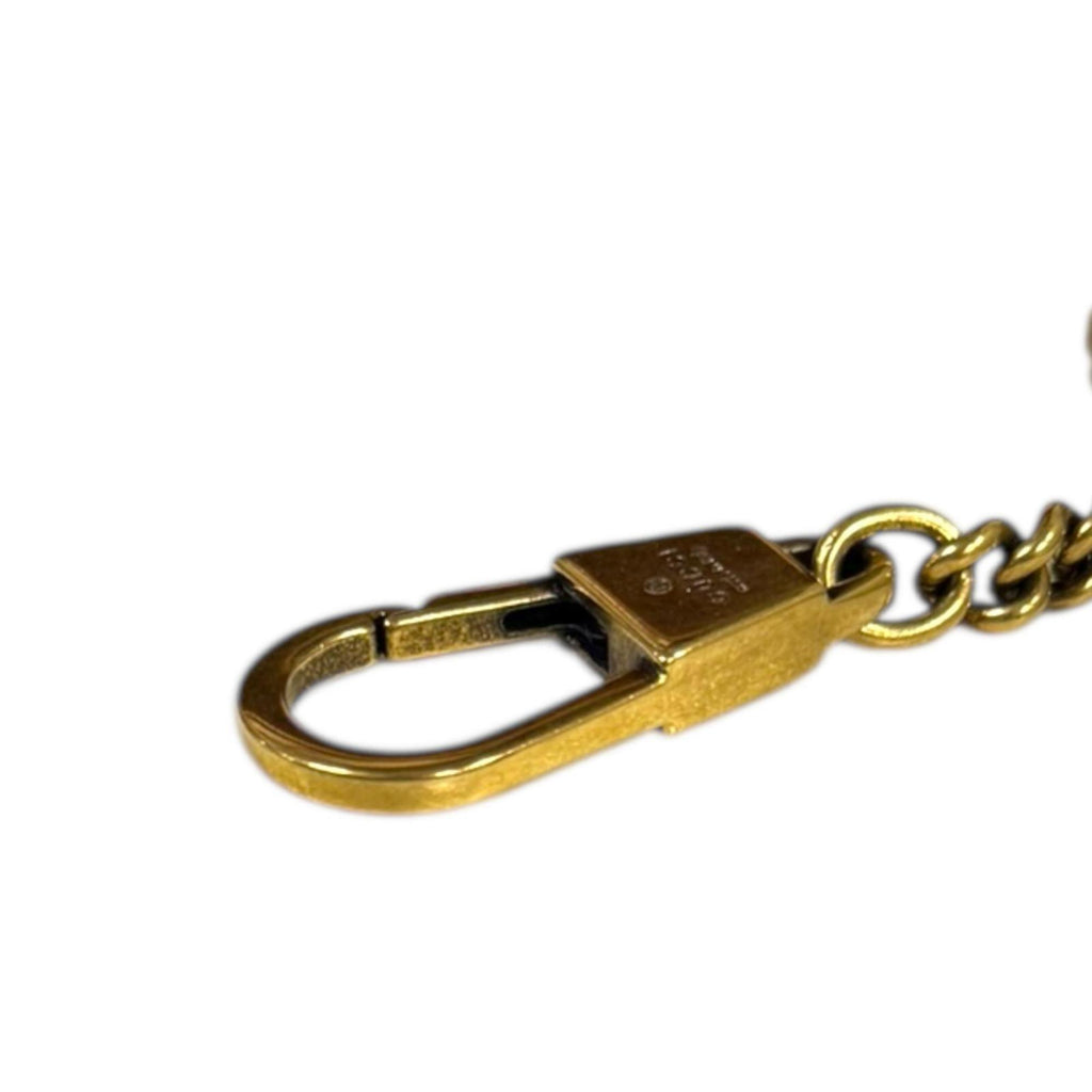 GCCI GG Marmont Shoulder Bag, Leather, 476433, White, Women's, GUCCI Chain