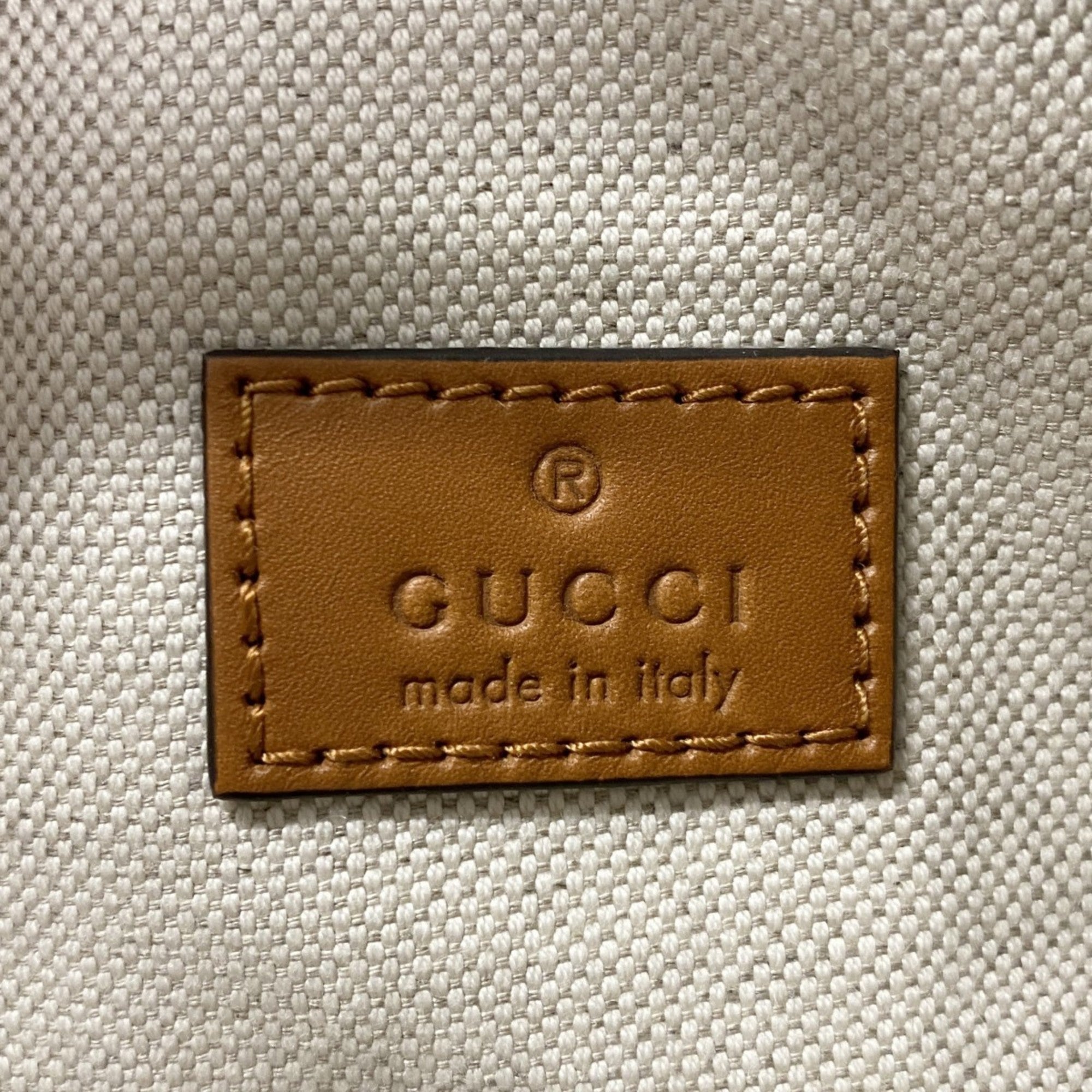 GCCI  Ophidia Mini GG Handbag 859975 Denim Blue Champagne 2-Way Bag for Women