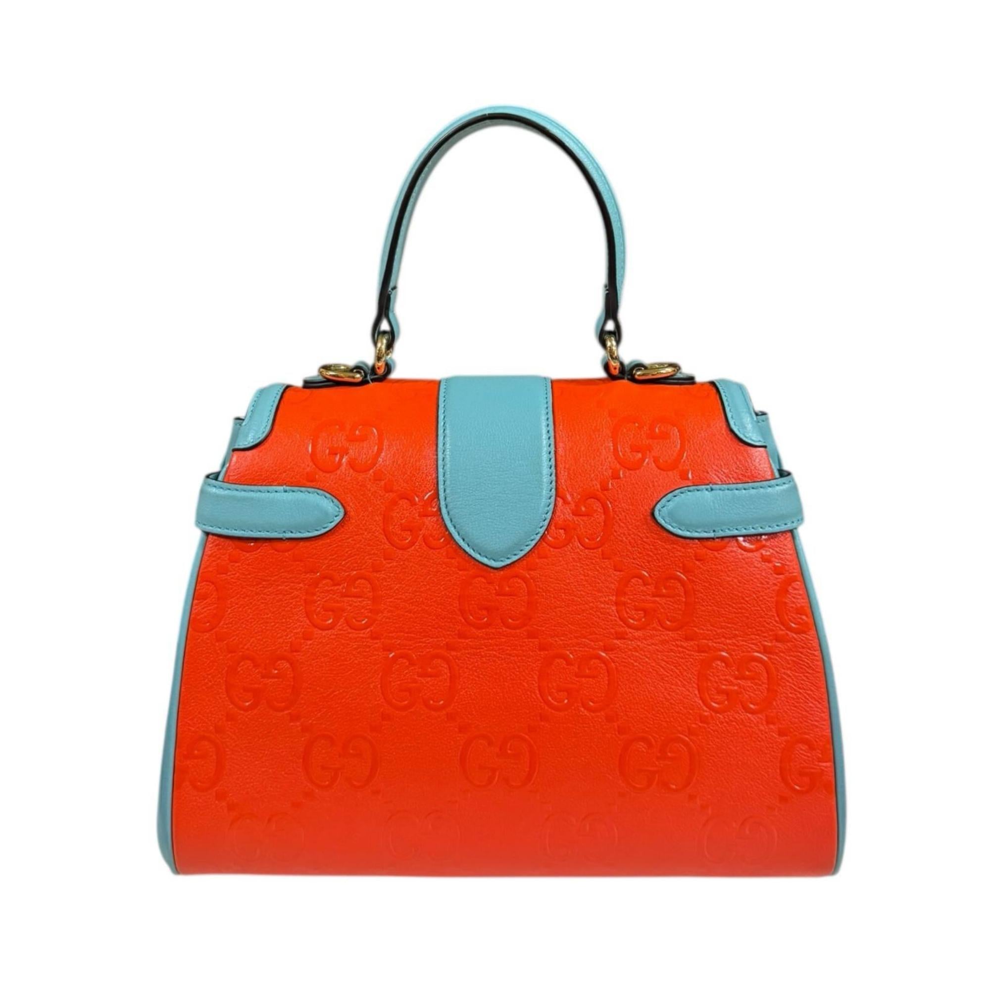 GCCI Small Shoulder Bag Leather 675791 Orange Women's GUCCI