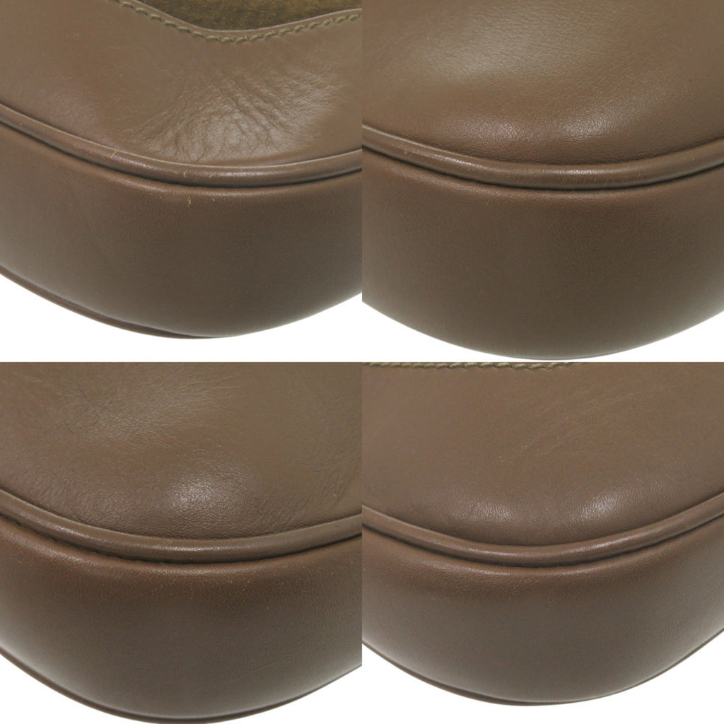GCCI Like new Gucci Vault Vintage Jackie suede leather brown and khaki shoulder bag 1220 GUCCI
