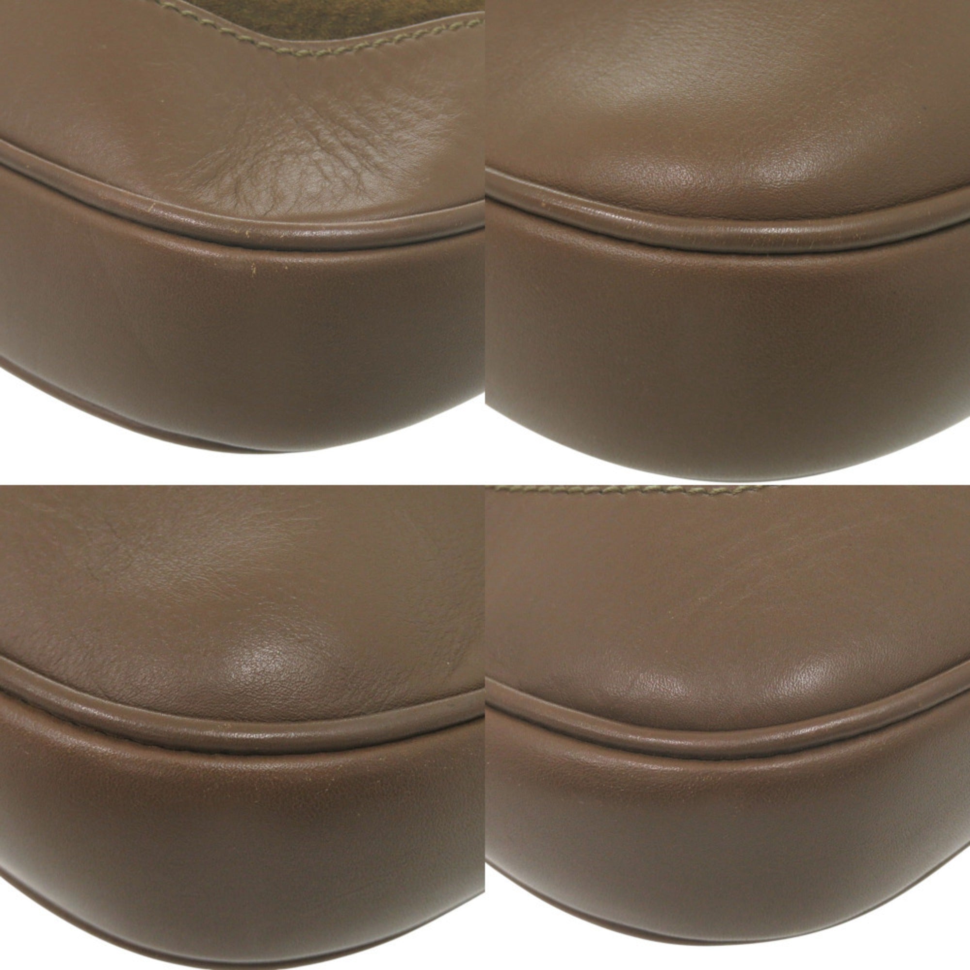 GCCI Like new Gucci Vault Vintage Jackie suede leather brown and khaki shoulder bag 1220 GUCCI