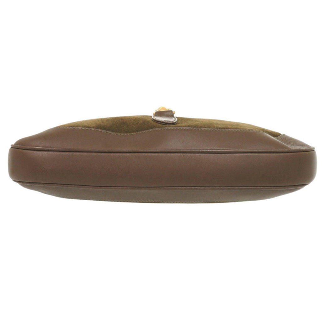 GCCI Like new Gucci Vault Vintage Jackie suede leather brown and khaki shoulder bag 1220 GUCCI