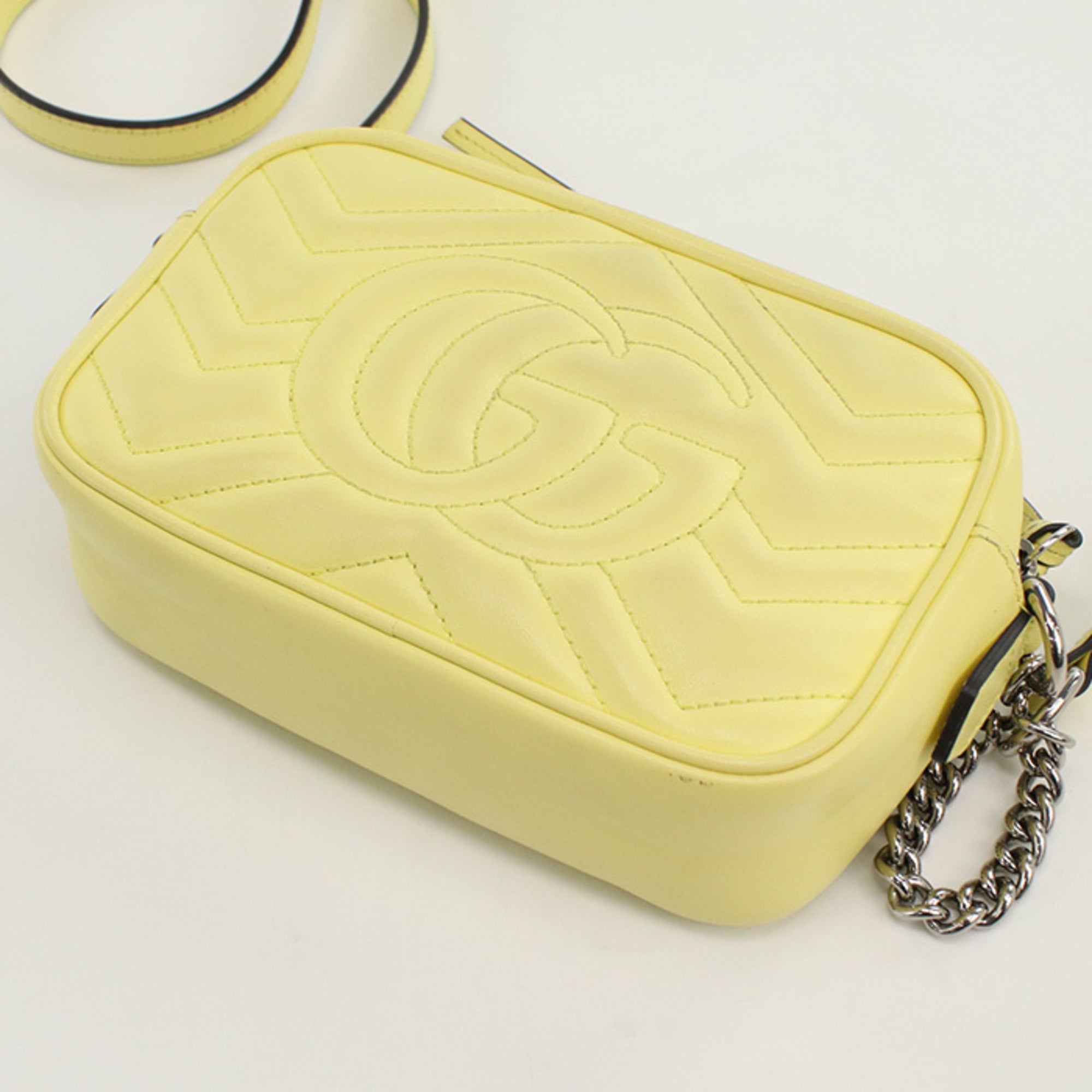 GCCI GG Marmont Shoulder Bag GU93319 634936 Mini Camera Women's Yellow