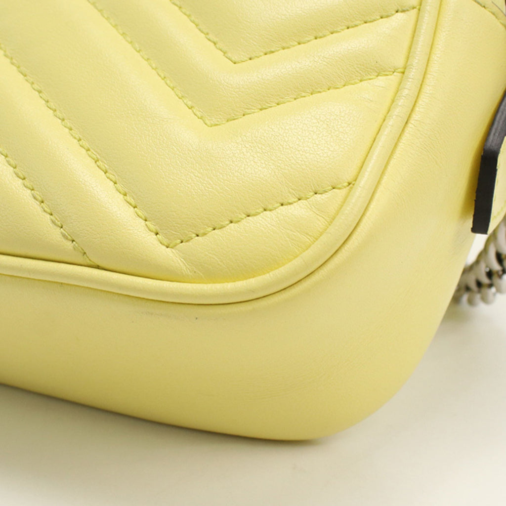 GCCI GG Marmont Shoulder Bag GU93319 634936 Mini Camera Women's Yellow