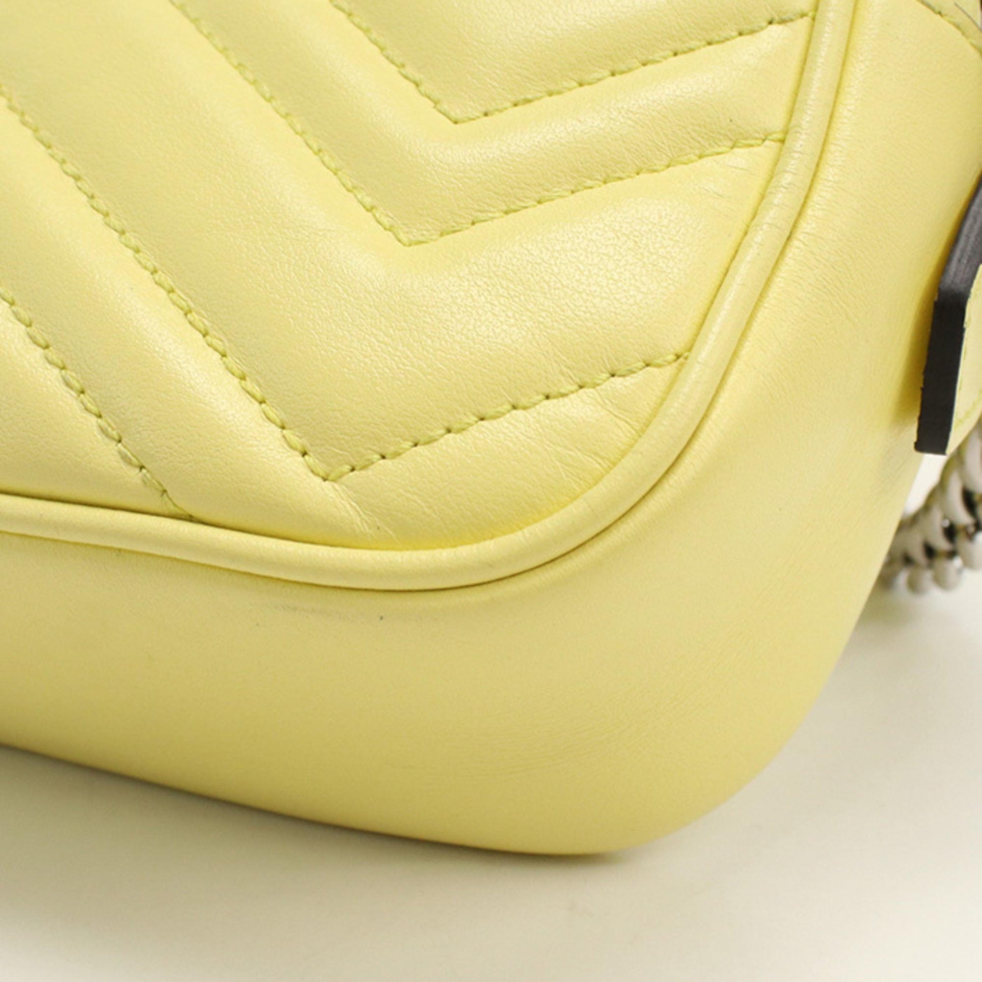 GCCI GG Marmont Shoulder Bag GU93319 634936 Mini Camera Women's Yellow