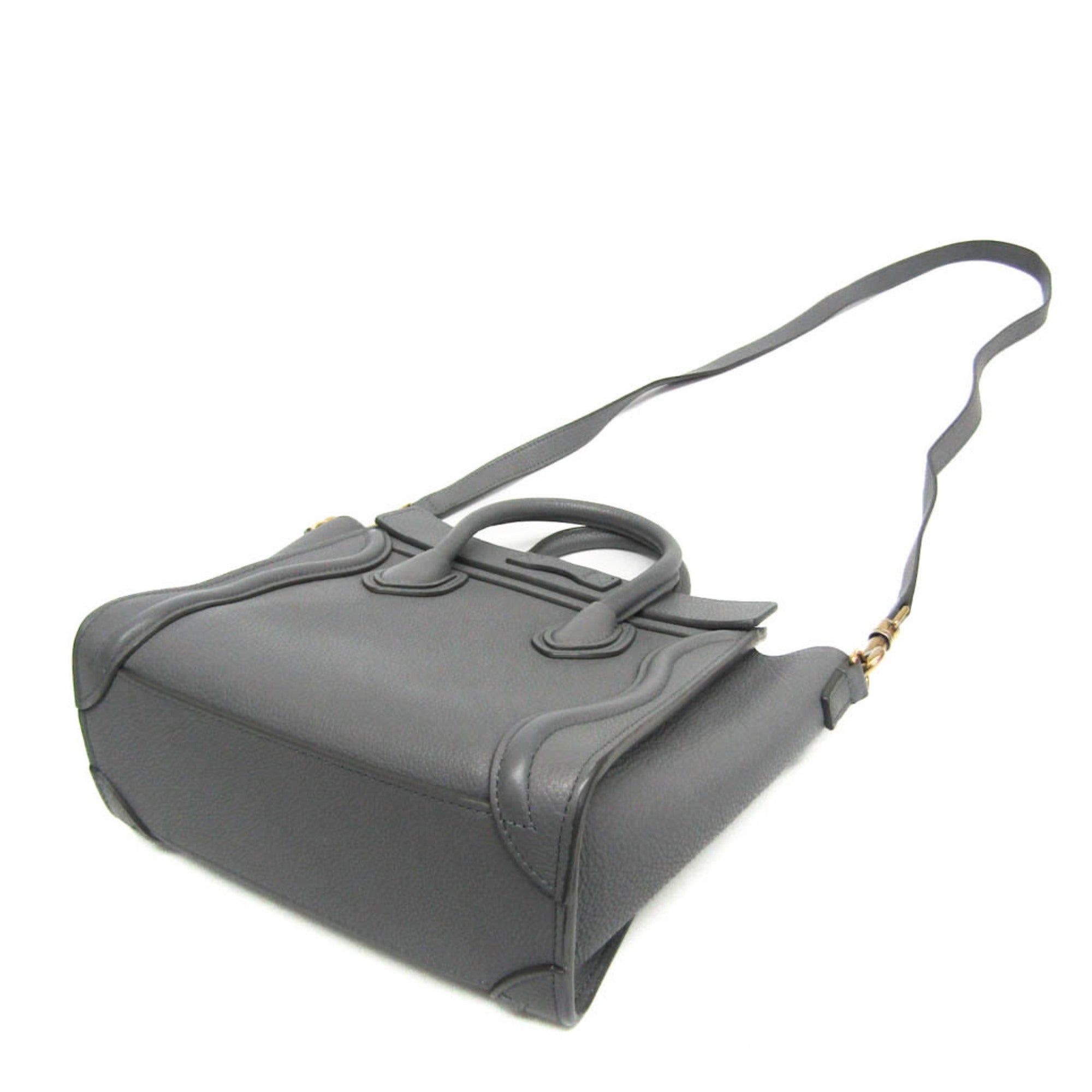 CLNI Luggage Nano 189243 Women's Leather Handbag,Shoulder Bag Gray