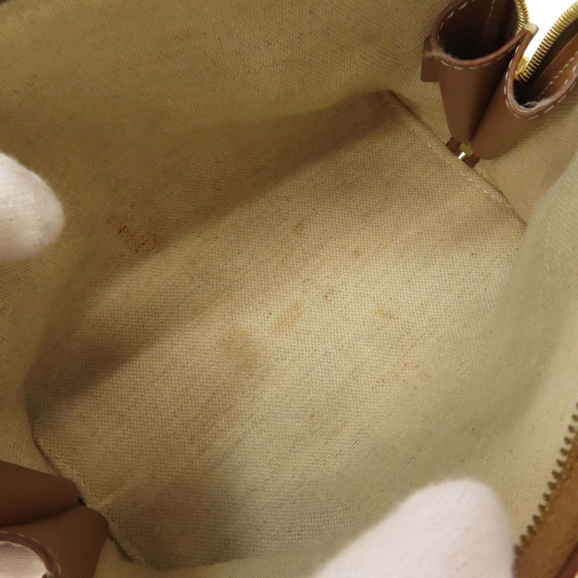 CLNI Triomphe clutch shoulder bag canvas leather women's