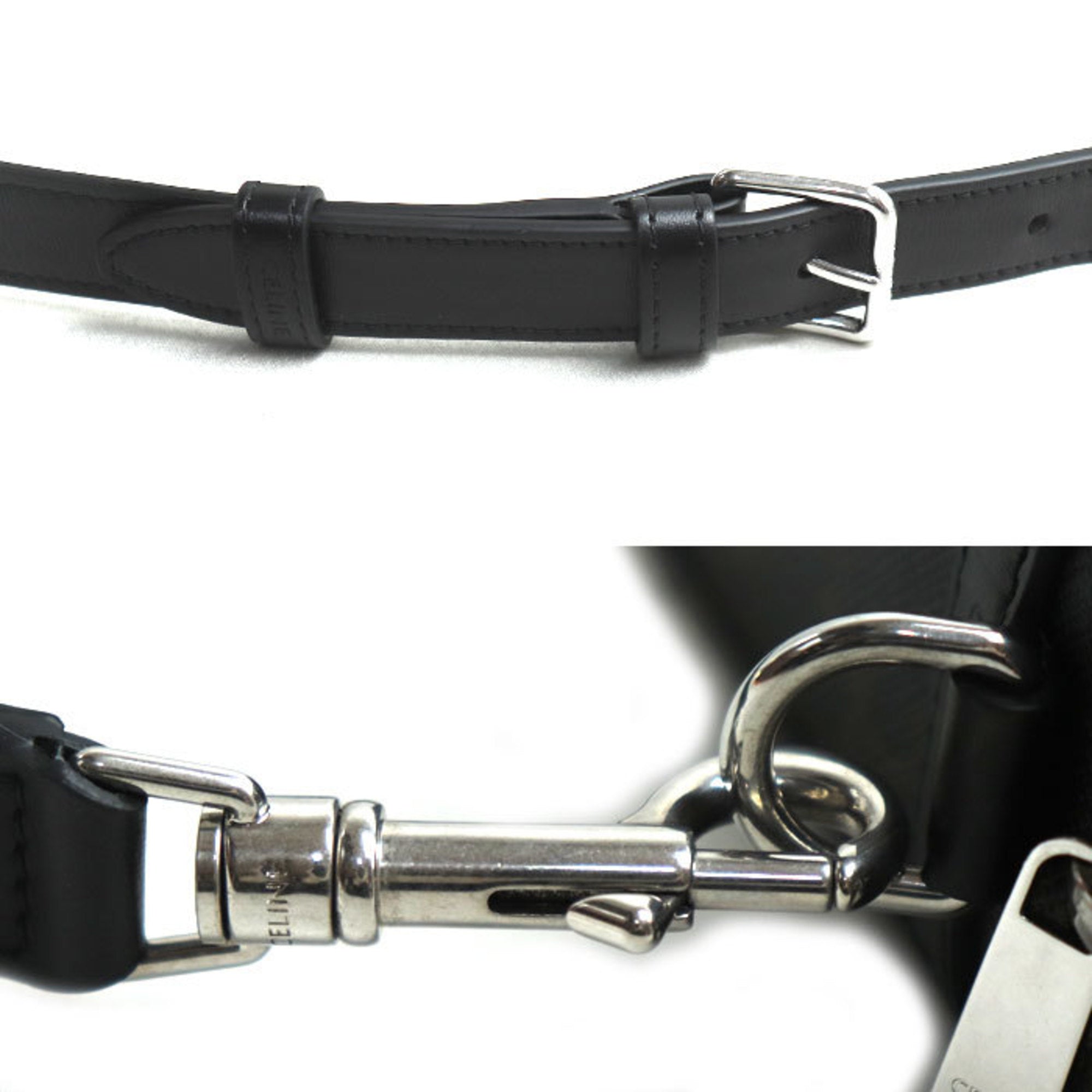 CLNI Triomphe Canvas Small Shoulder Bag, Black, Men's, 113942EVJ.38SI