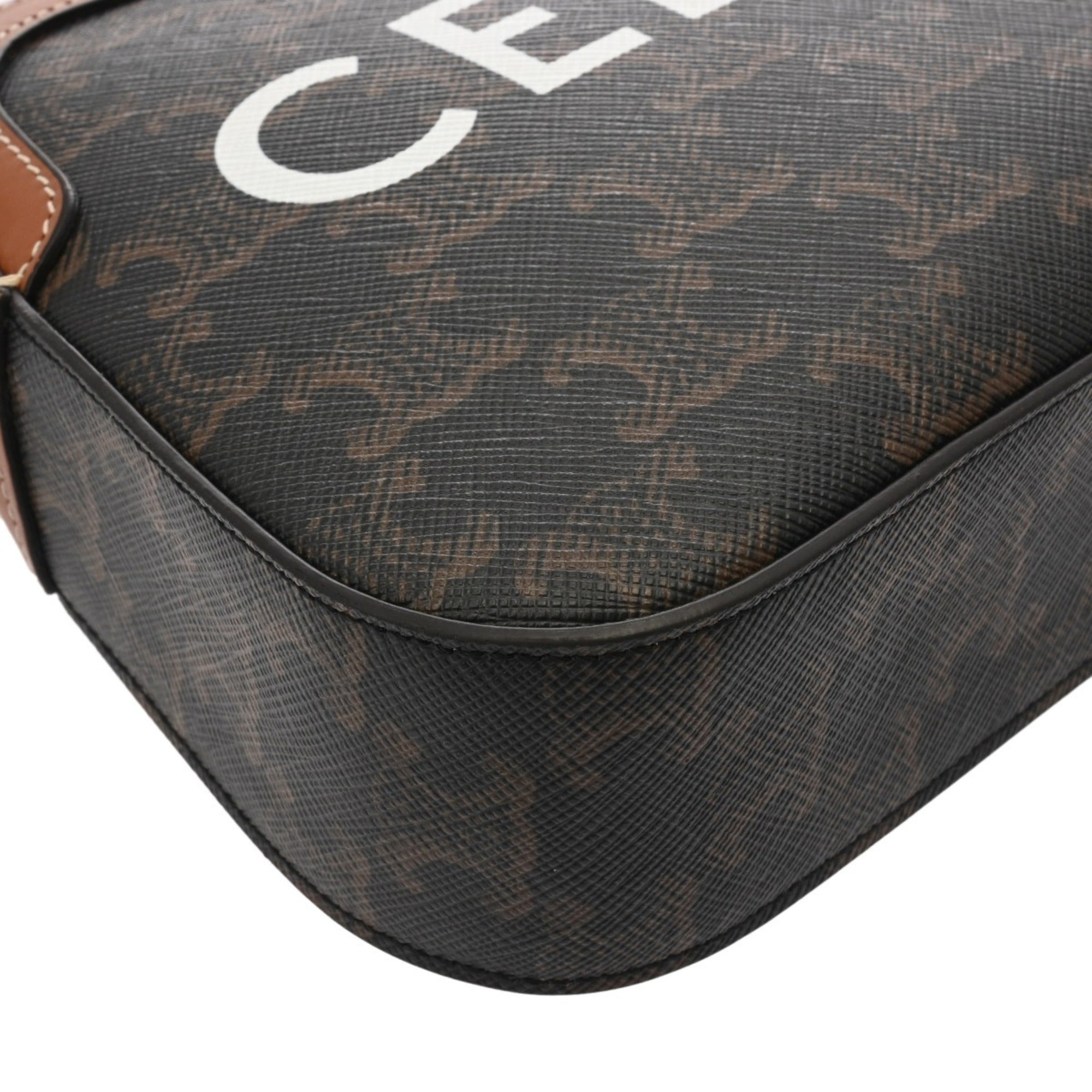 CLNI Camera Bag Brown 191522BZK Women's PVC Leather Shoulder A