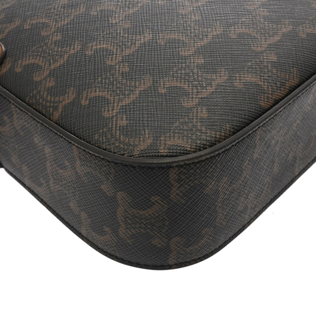 CLNI Camera Bag Brown 191522BZK Women's PVC Leather Shoulder A