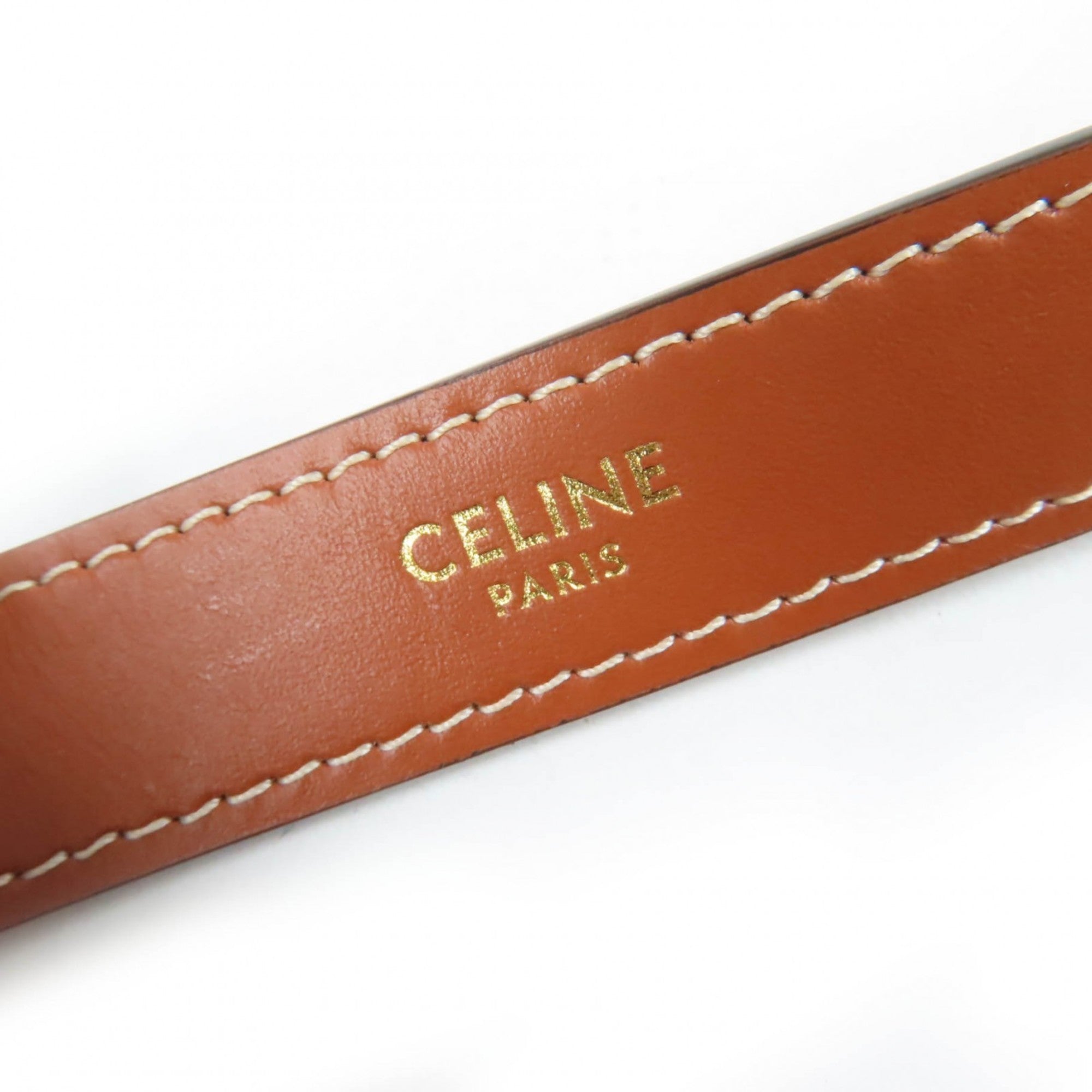 CLNI 19395 Ava Triomphe One-Shoulder Bag, Coated Canvas and Leather, Brown, Includes Dust Made in Italy, Women's