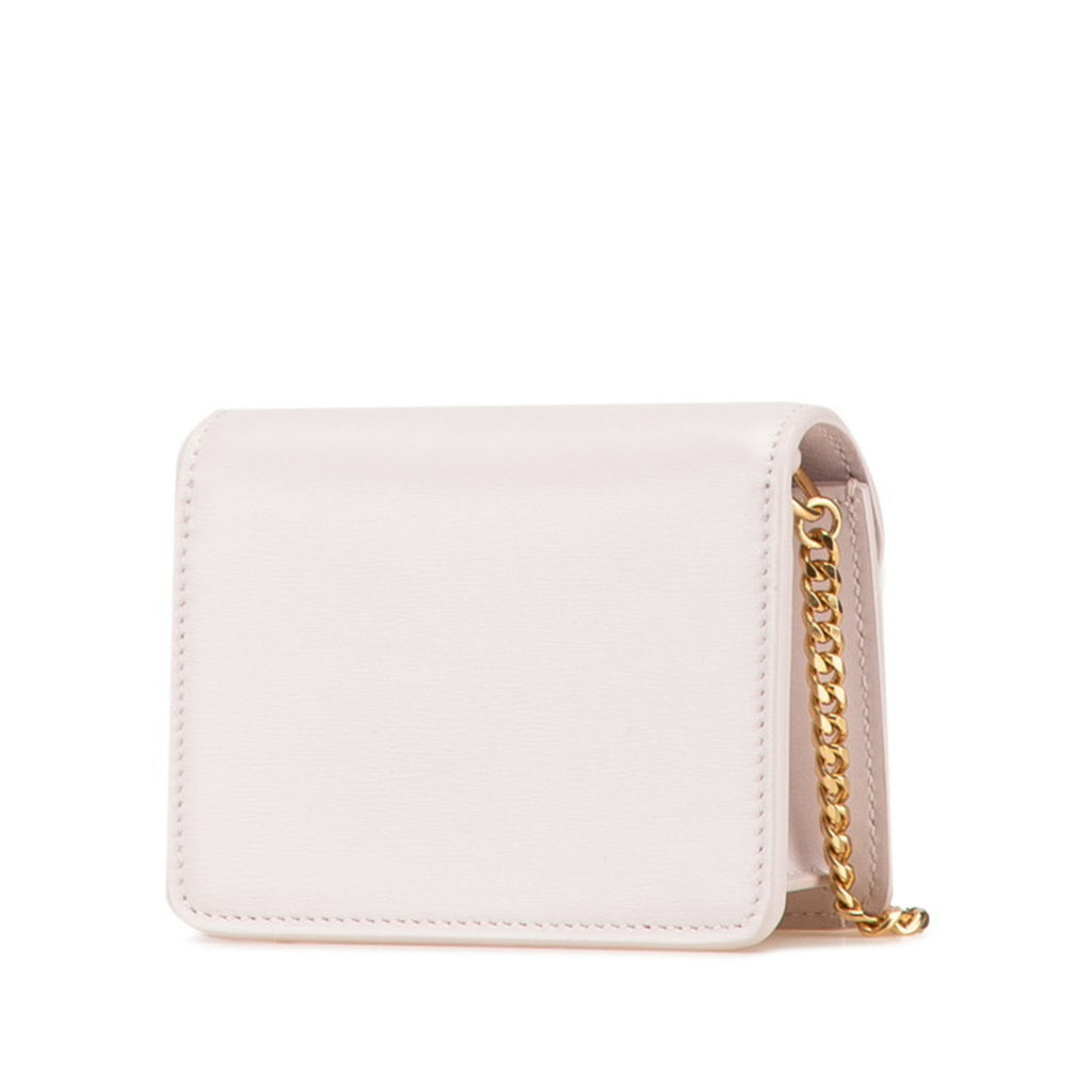 CLNI Triomphe Chain Shoulder Bag in Pink Leather for Women