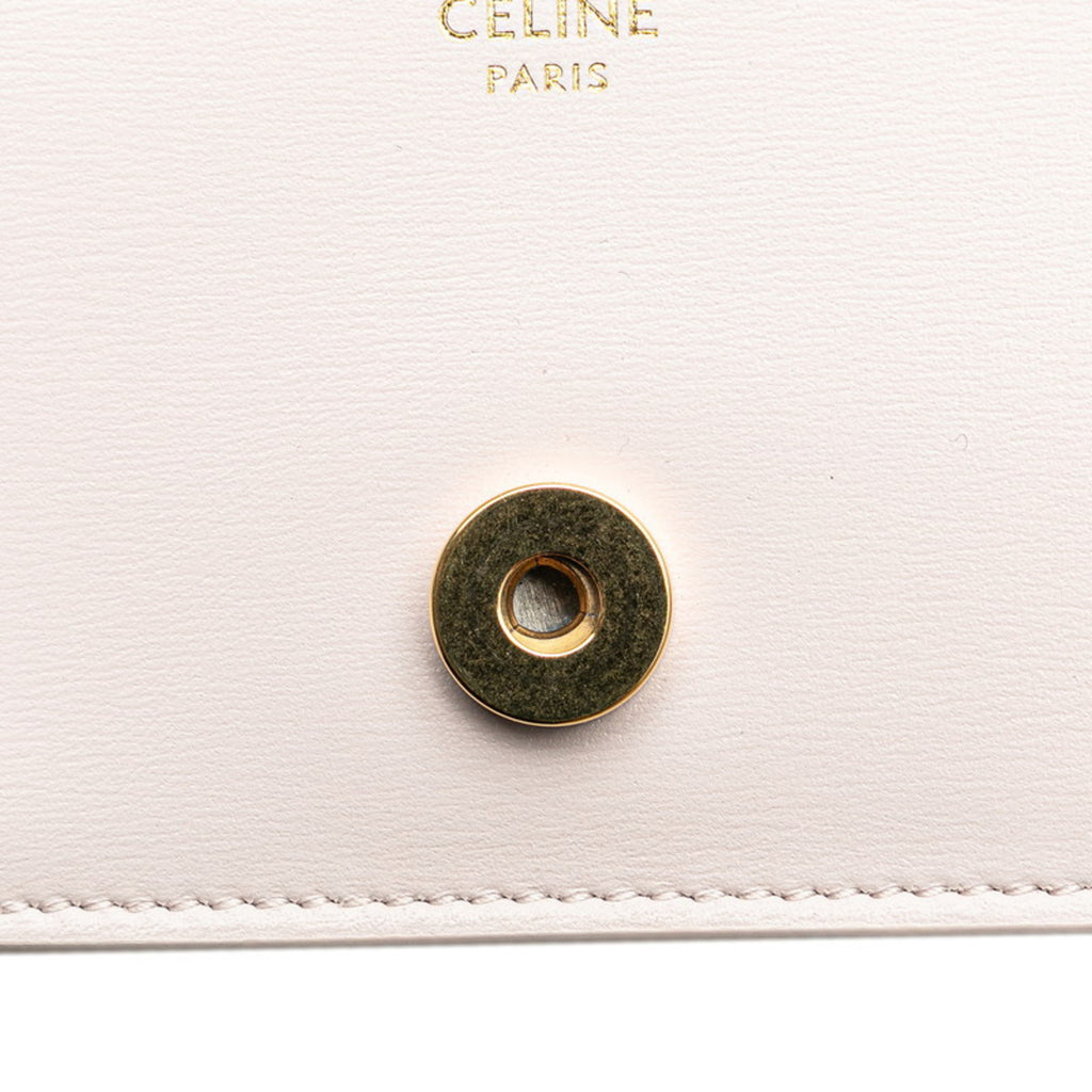 CLNI Triomphe Chain Shoulder Bag in Pink Leather for Women