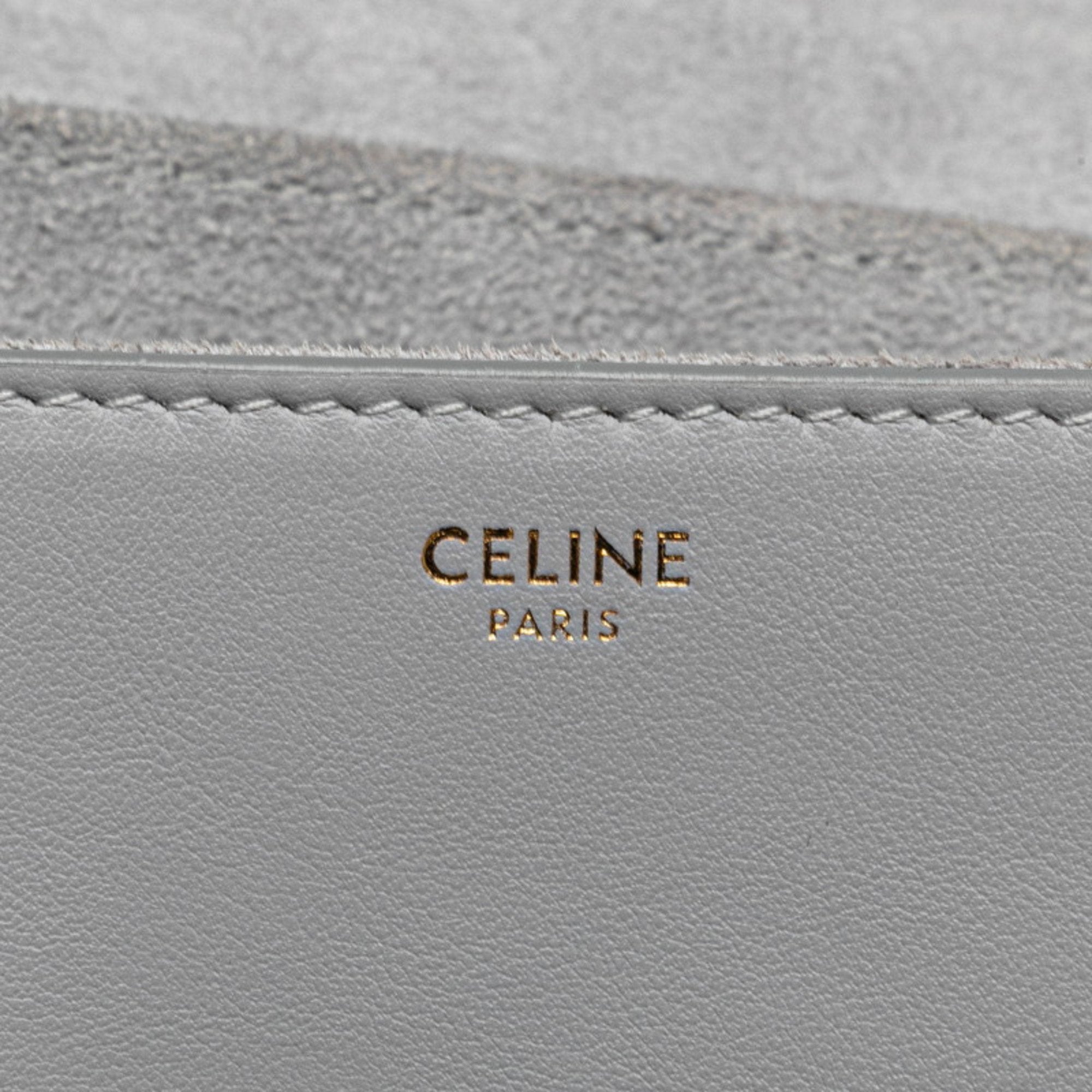 CLNI Teen Soft 16 Cèze Crossbody Shoulder Bag in Light Gray Leather for Women