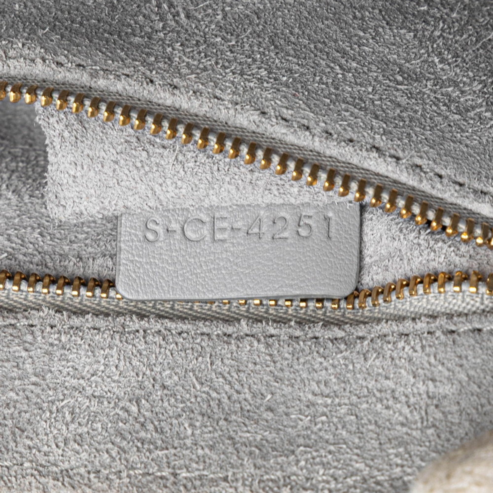 CLNI Teen Soft 16 Cèze Crossbody Shoulder Bag in Light Gray Leather for Women