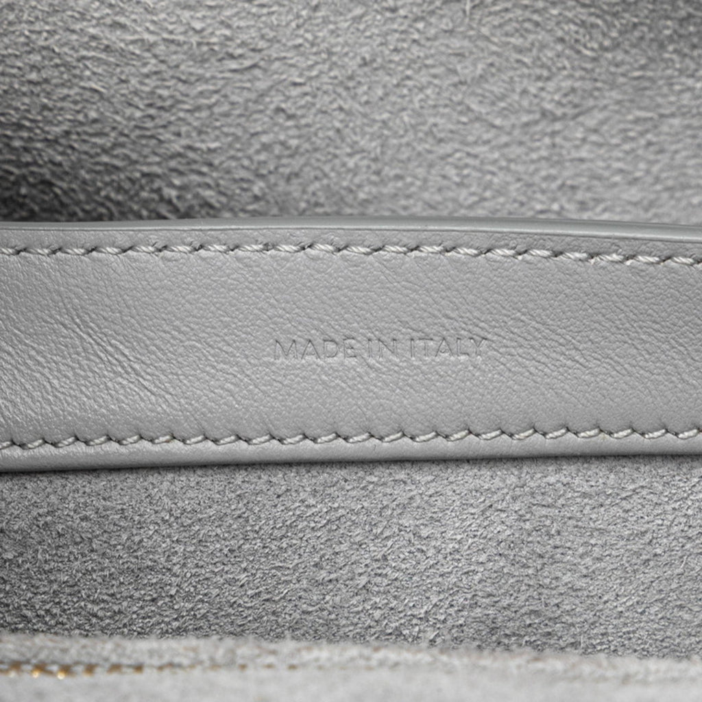 CLNI Teen Soft 16 Cèze Crossbody Shoulder Bag in Light Gray Leather for Women