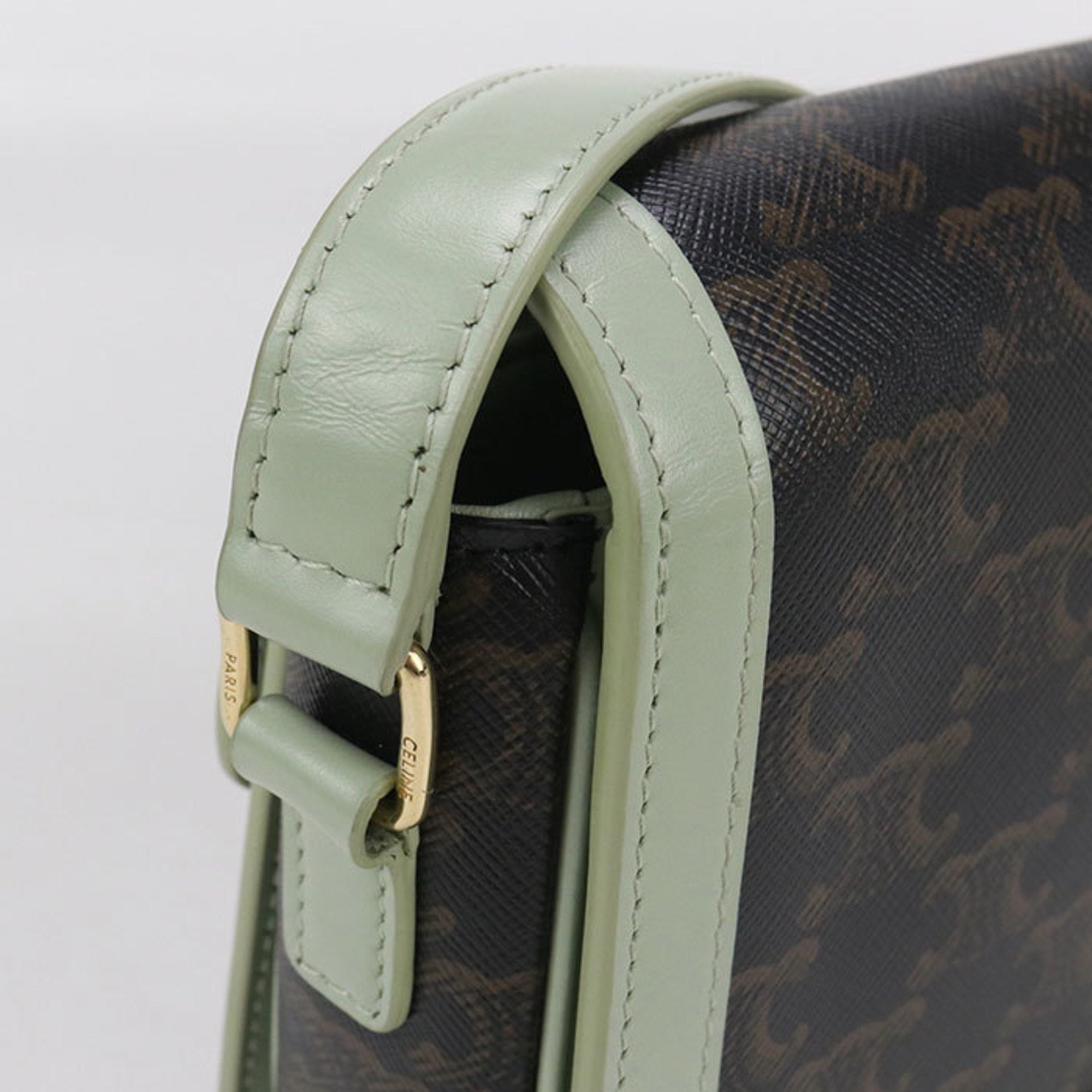 CLNI Triomphe Canvas Shoulder Bag, Women's, Brown