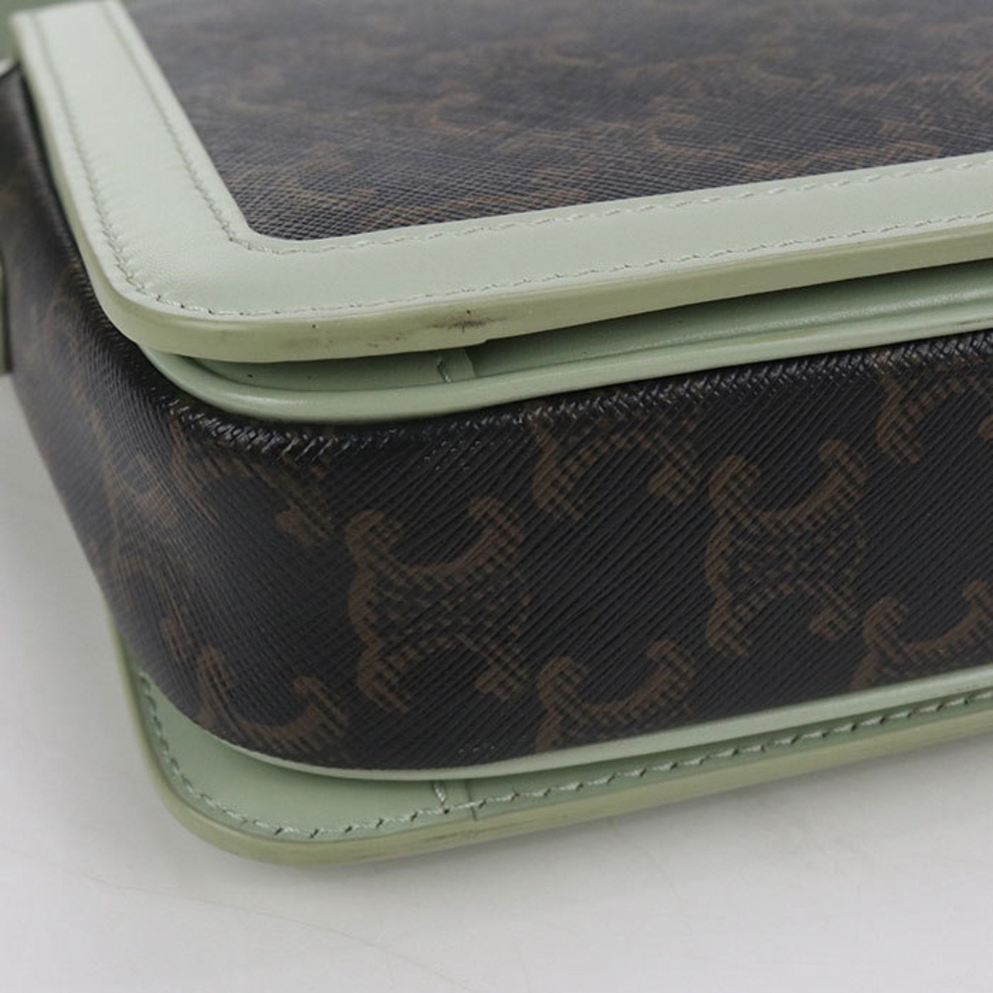 CLNI Triomphe Canvas Shoulder Bag, Women's, Brown