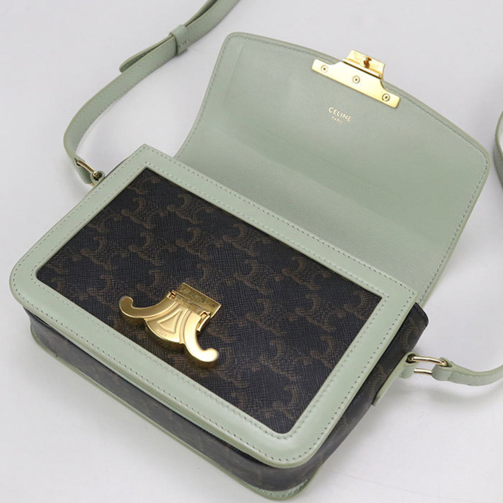 CLNI Triomphe Canvas Shoulder Bag, Women's, Brown