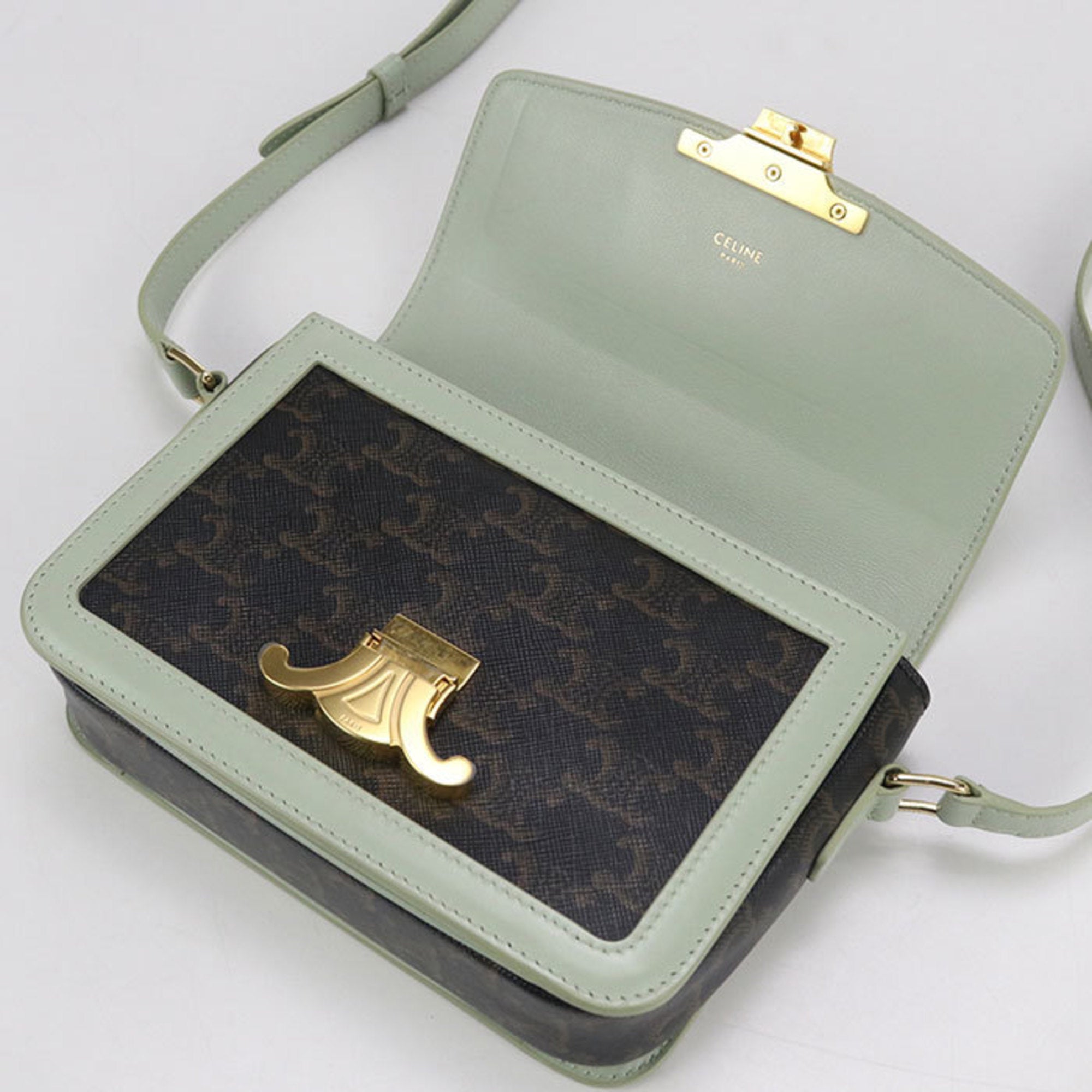 CLNI Triomphe Canvas Shoulder Bag, Women's, Brown