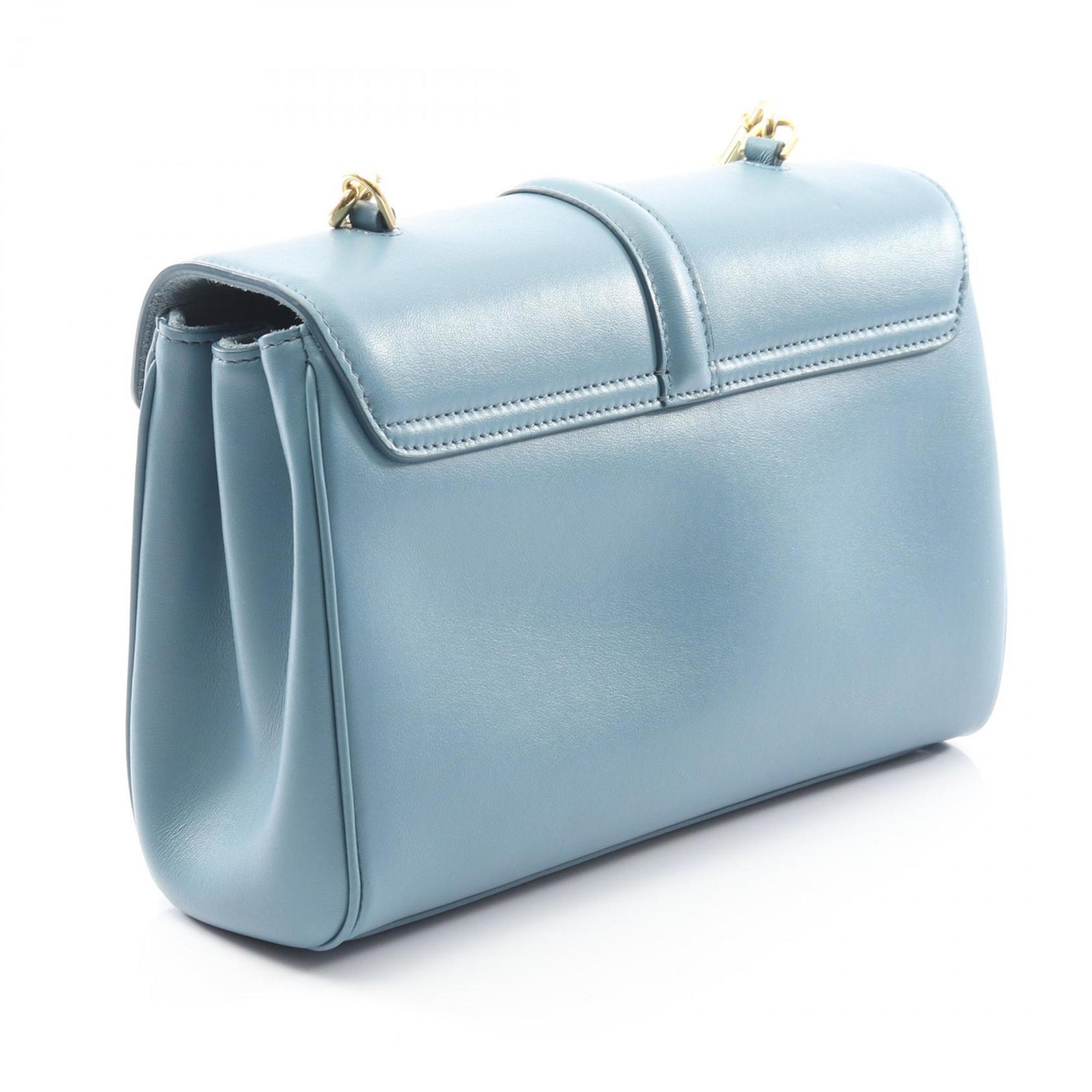 CLNI Teen Soft 16 Shoulder Bag, Leather, Women's, Blue, 196853