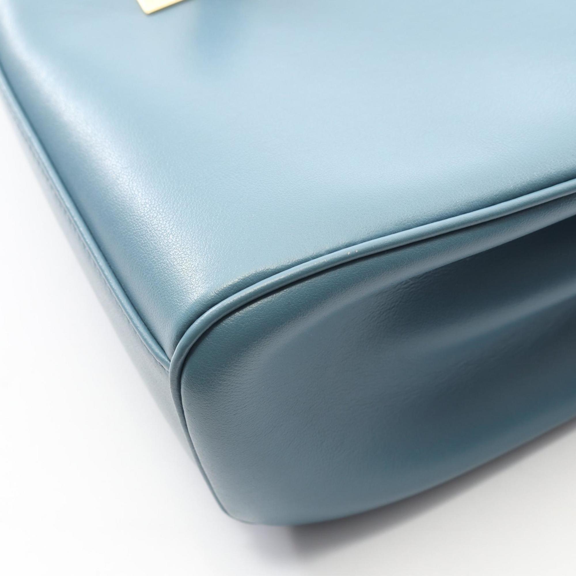 CLNI Teen Soft 16 Shoulder Bag, Leather, Women's, Blue, 196853