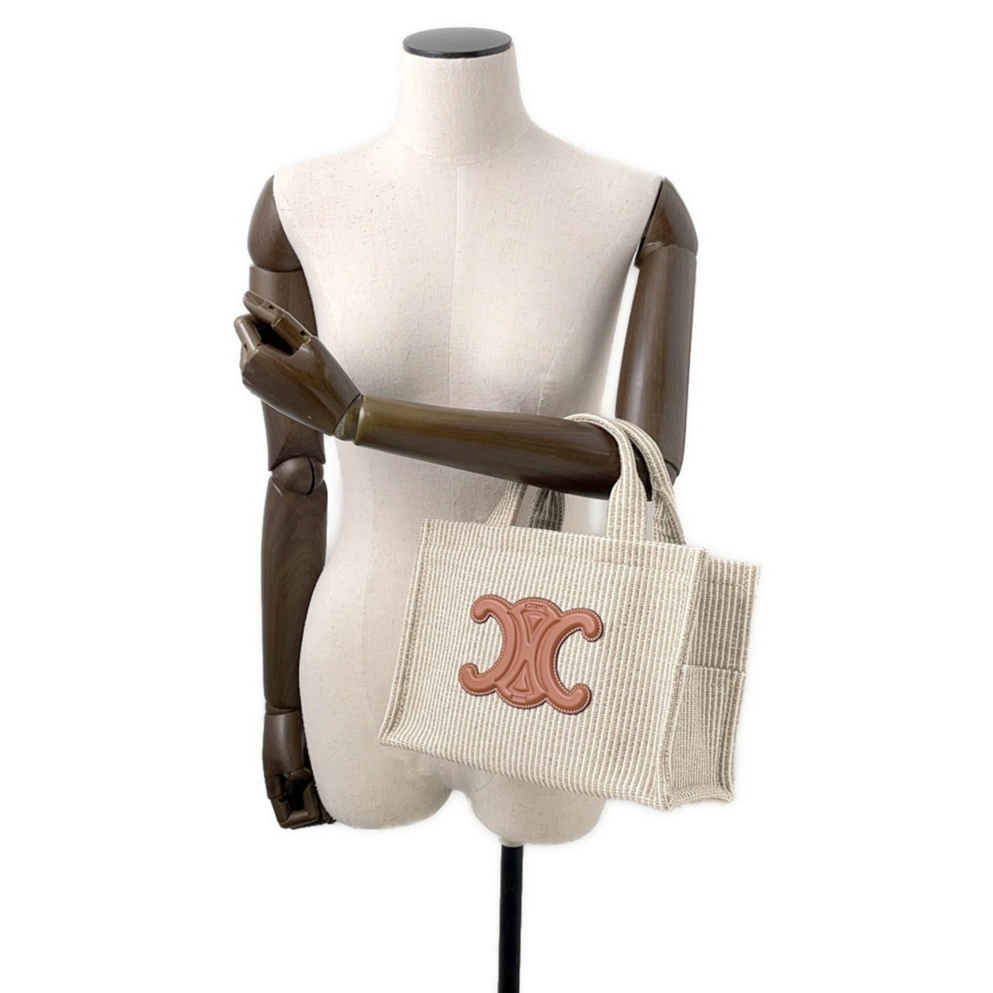 CLNI Small Cabas Thais Canvas Handbag 199162 CELINE 2-way