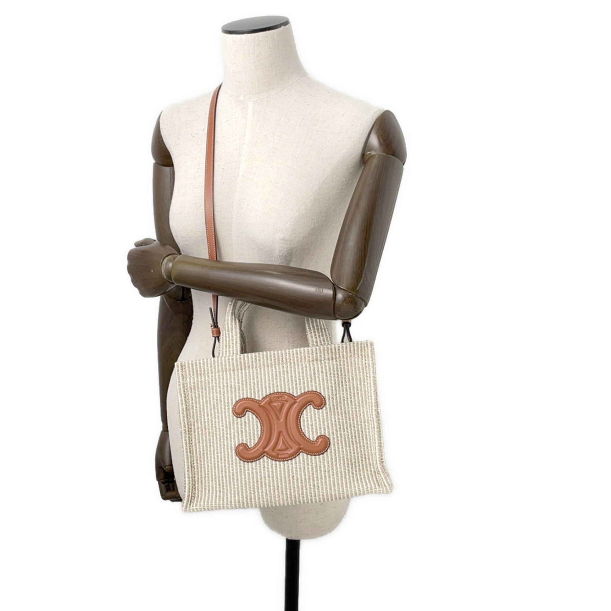 CLNI Small Cabas Thais Canvas Handbag 199162 CELINE 2-way