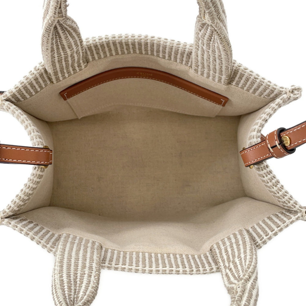 CLNI Small Cabas Thais Canvas Handbag 199162 CELINE 2-way