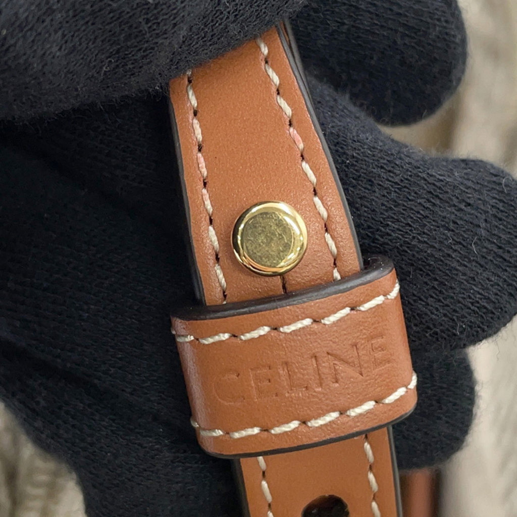 CLNI Small Cabas Thais Canvas Handbag 199162 CELINE 2-way