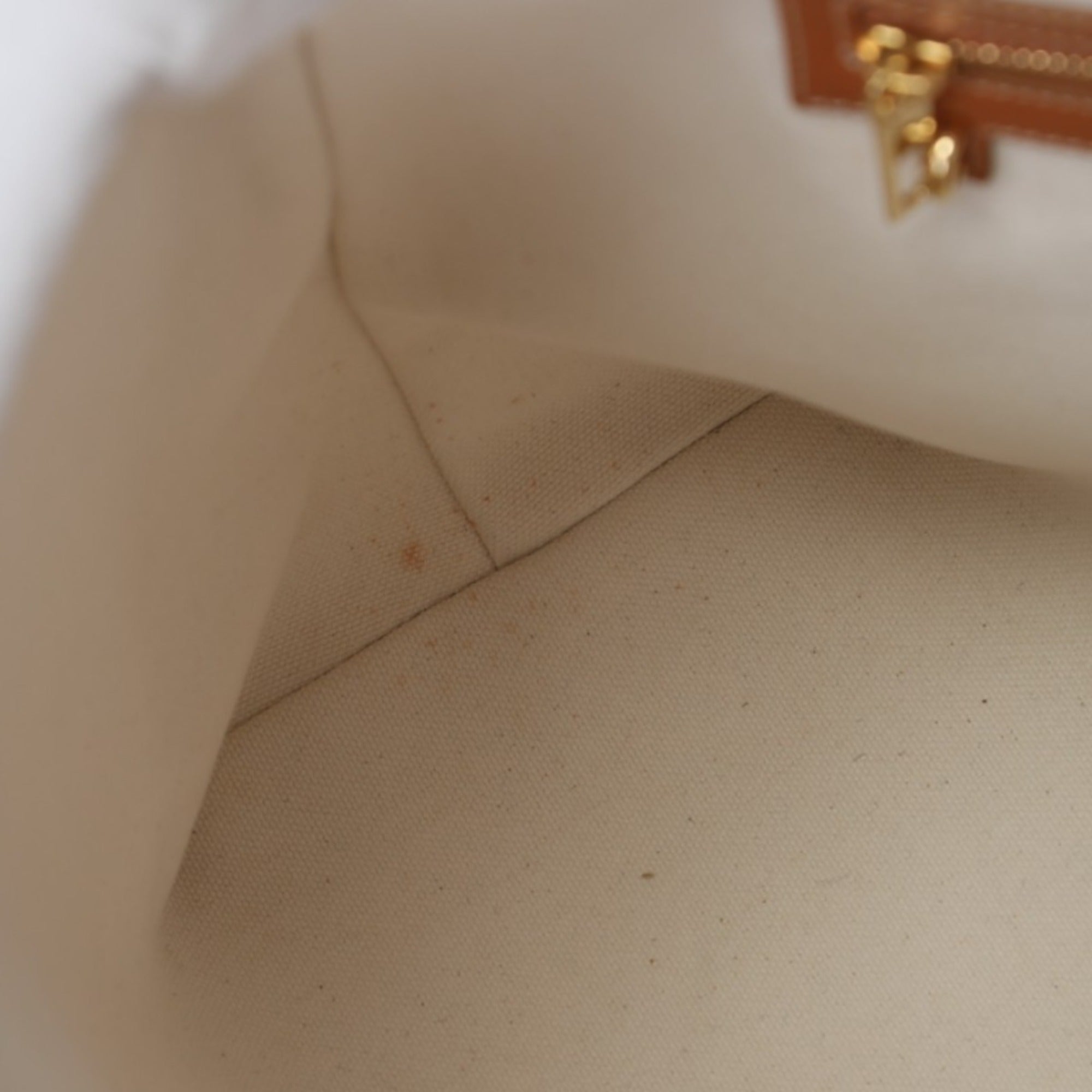 CLNI  Horizontal Cabas Canvas Tote Bag 190062BNZ White