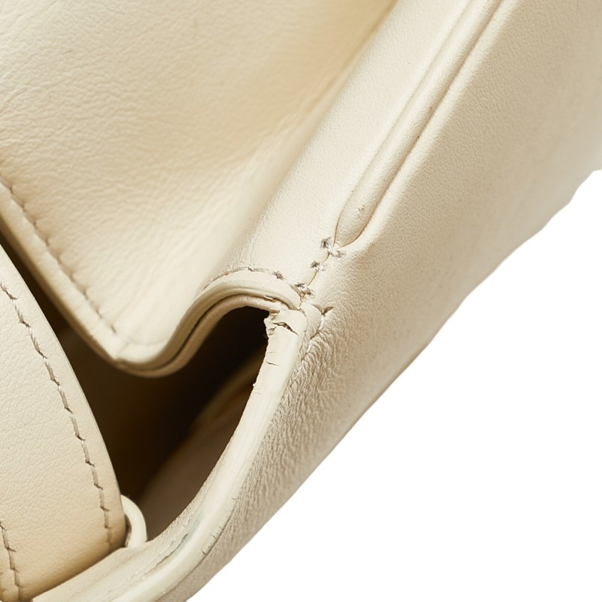 CLNI Medium Taboo Shoulder Bag White Leather Women's