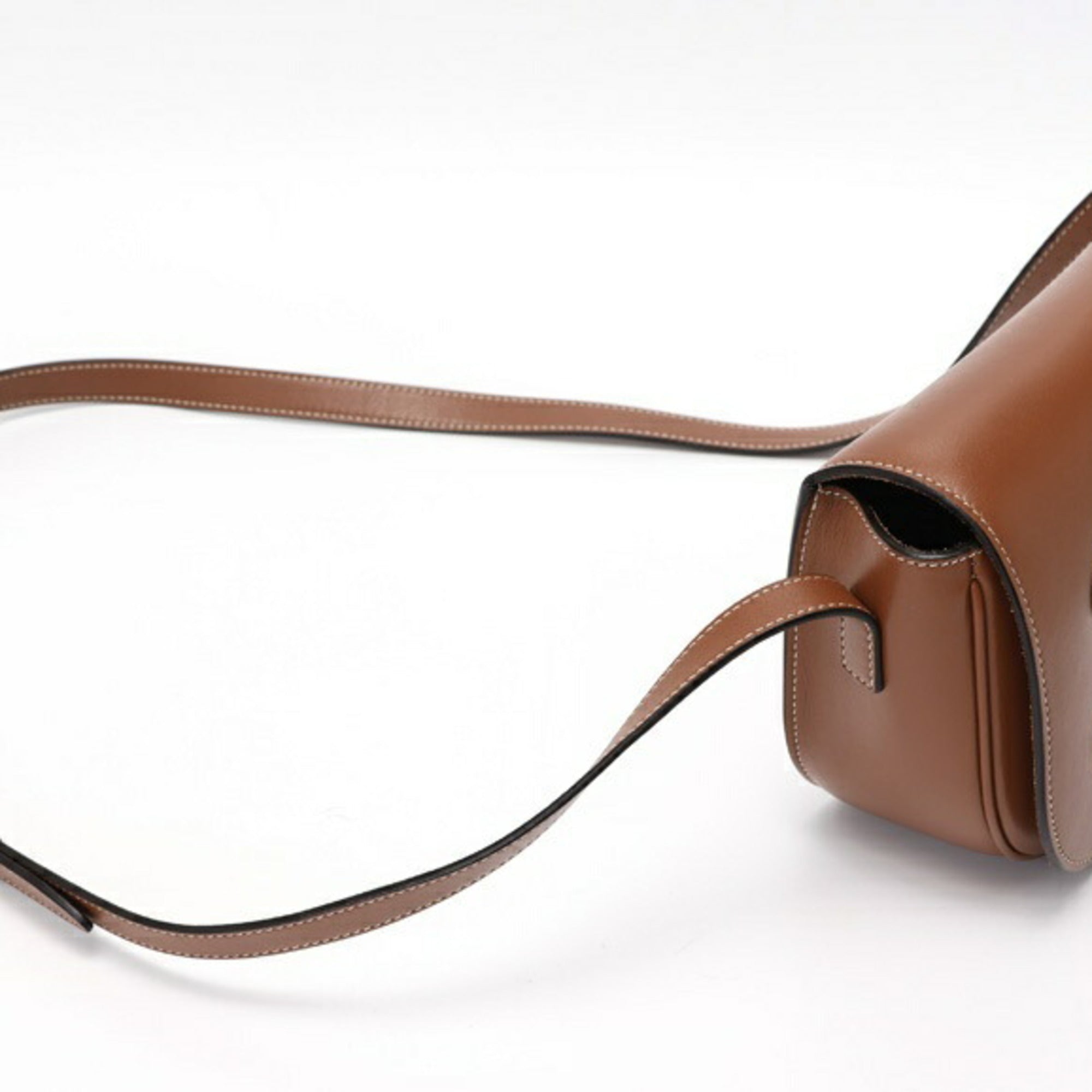 CLNI Folco Cuir Triomphe Shoulder Bag 198263DU3.04LU Smooth Calfskin Tan E-157919