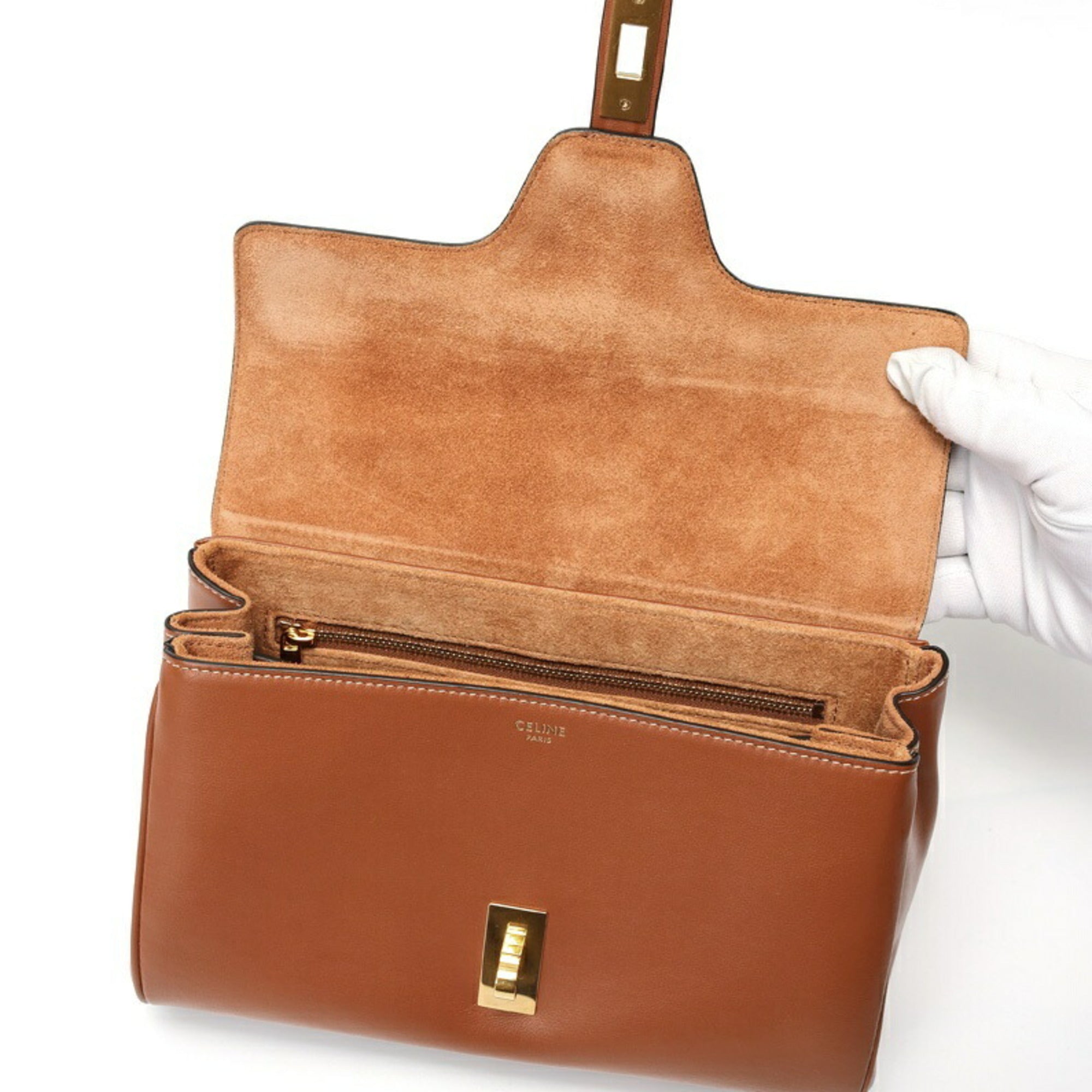 CLNI Teen Soft 16 (Ceze) Shoulder Bag 196853CR4.04LU Calfskin Tan S-158969