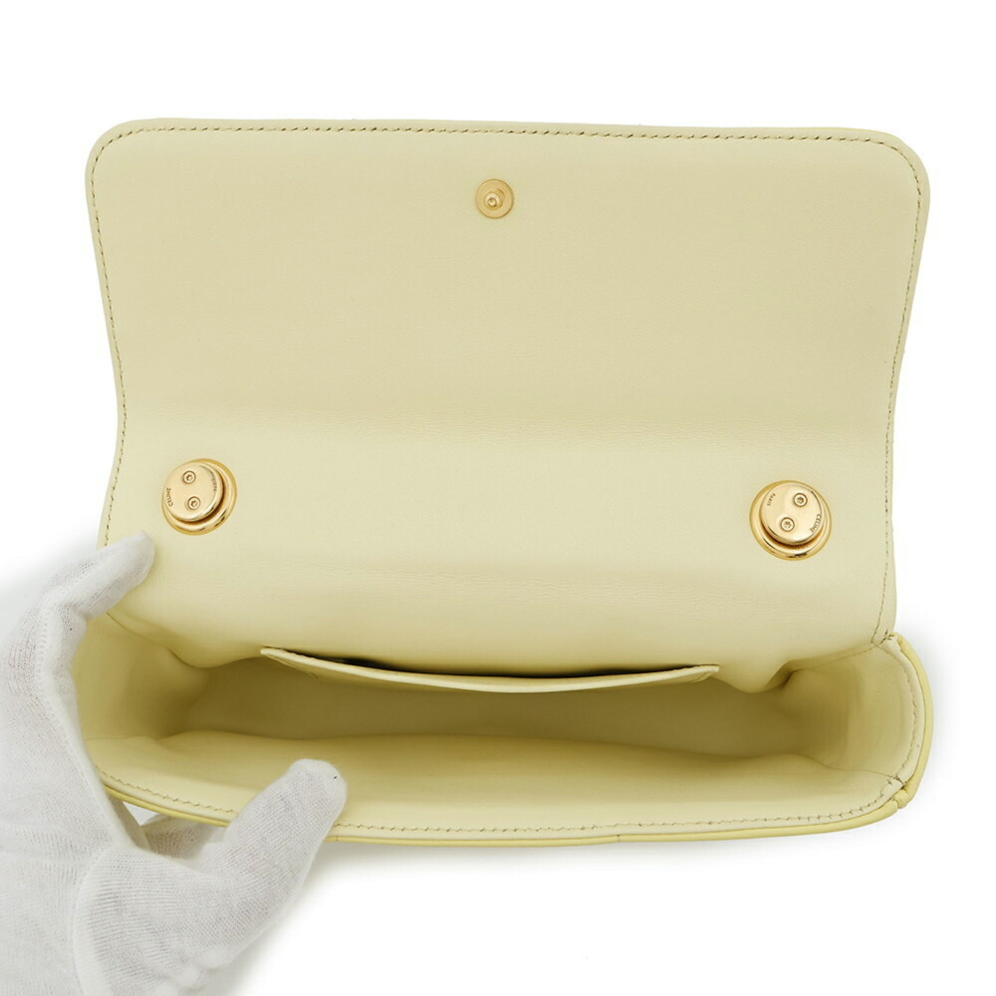 CLNI Chain Shoulder Bag Monochrome 111273 CELINE Black