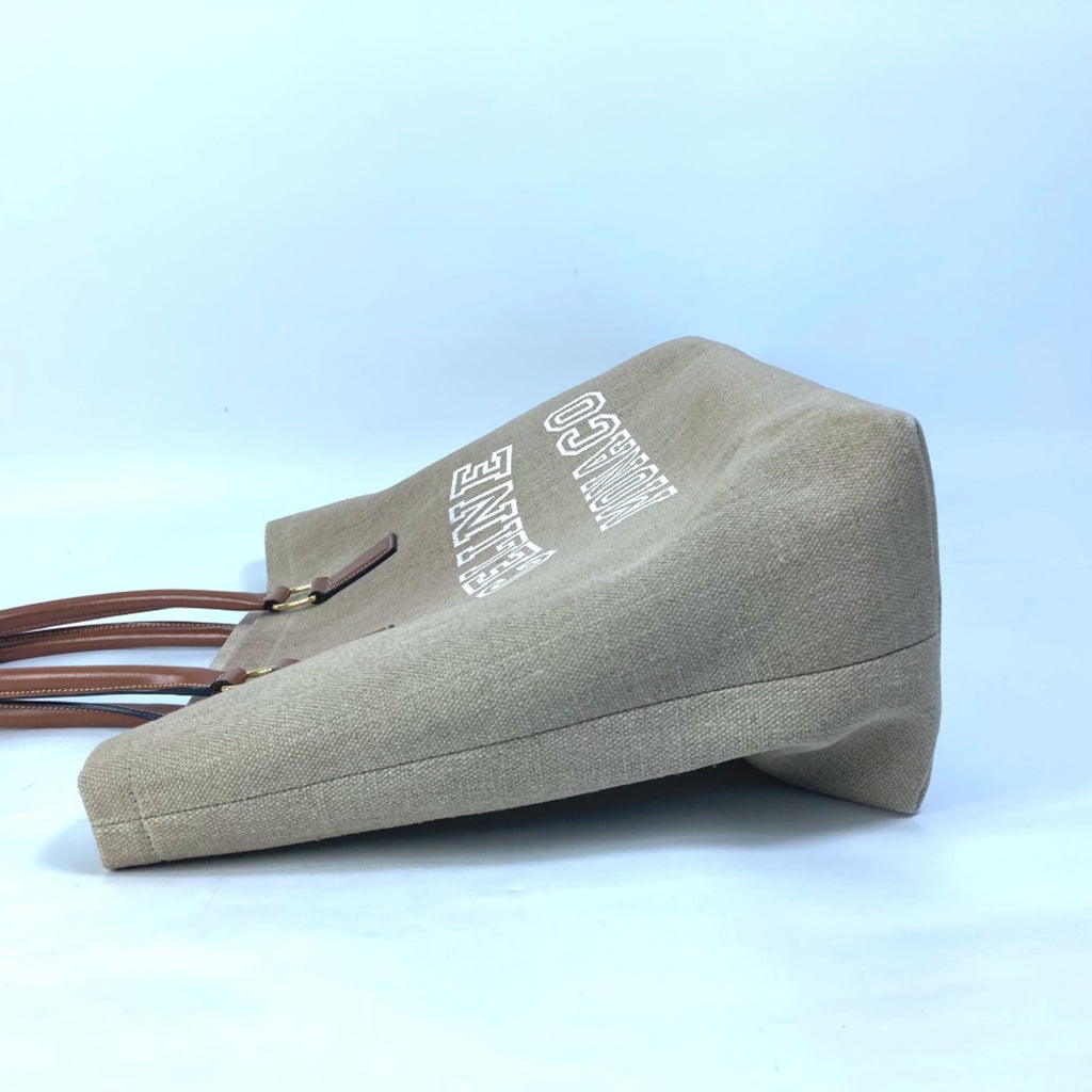 CLNI 19006 Shoulder Logo Tote Bag Shoulder Bag Brown