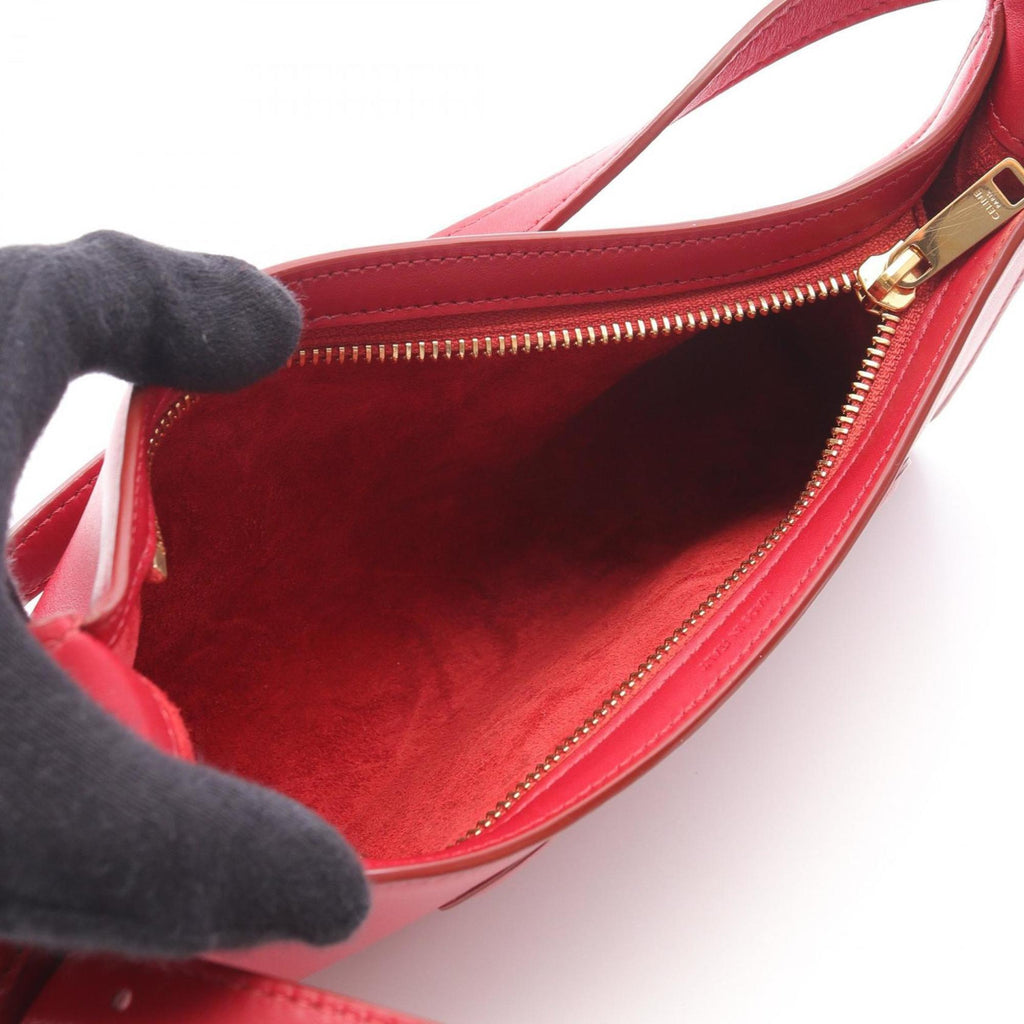 CLNI Cuir Triomphe Shoulder Bag, Leather, Women's, Red