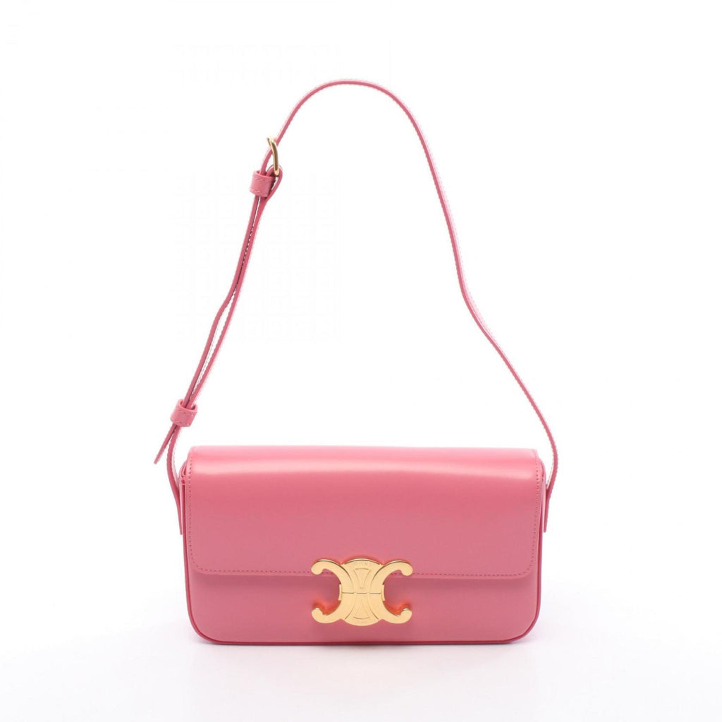 CLNI Claude Triomphe shoulder bag, leather, women's, pink