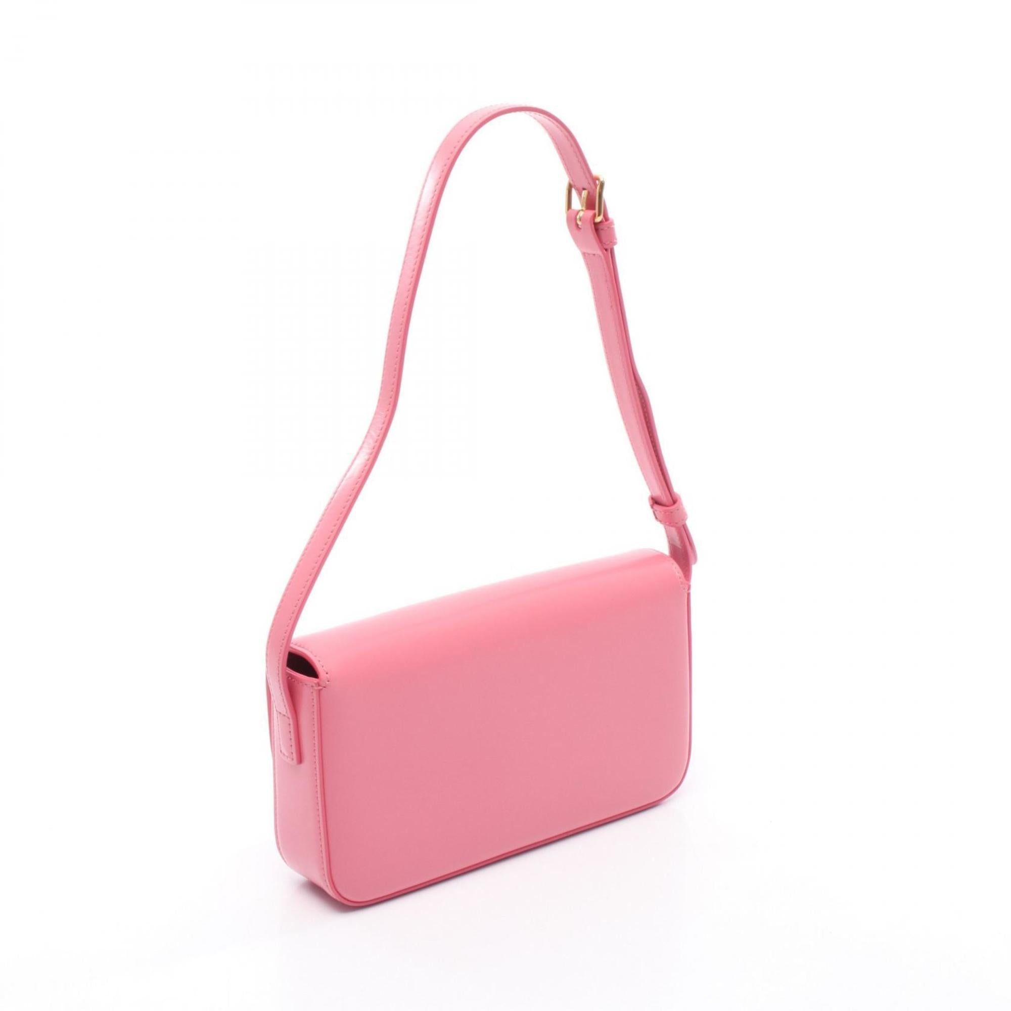 CLNI Claude Triomphe shoulder bag, leather, women's, pink