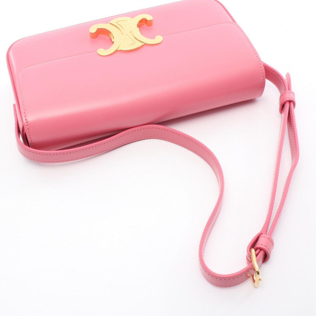 CLNI Claude Triomphe shoulder bag, leather, women's, pink