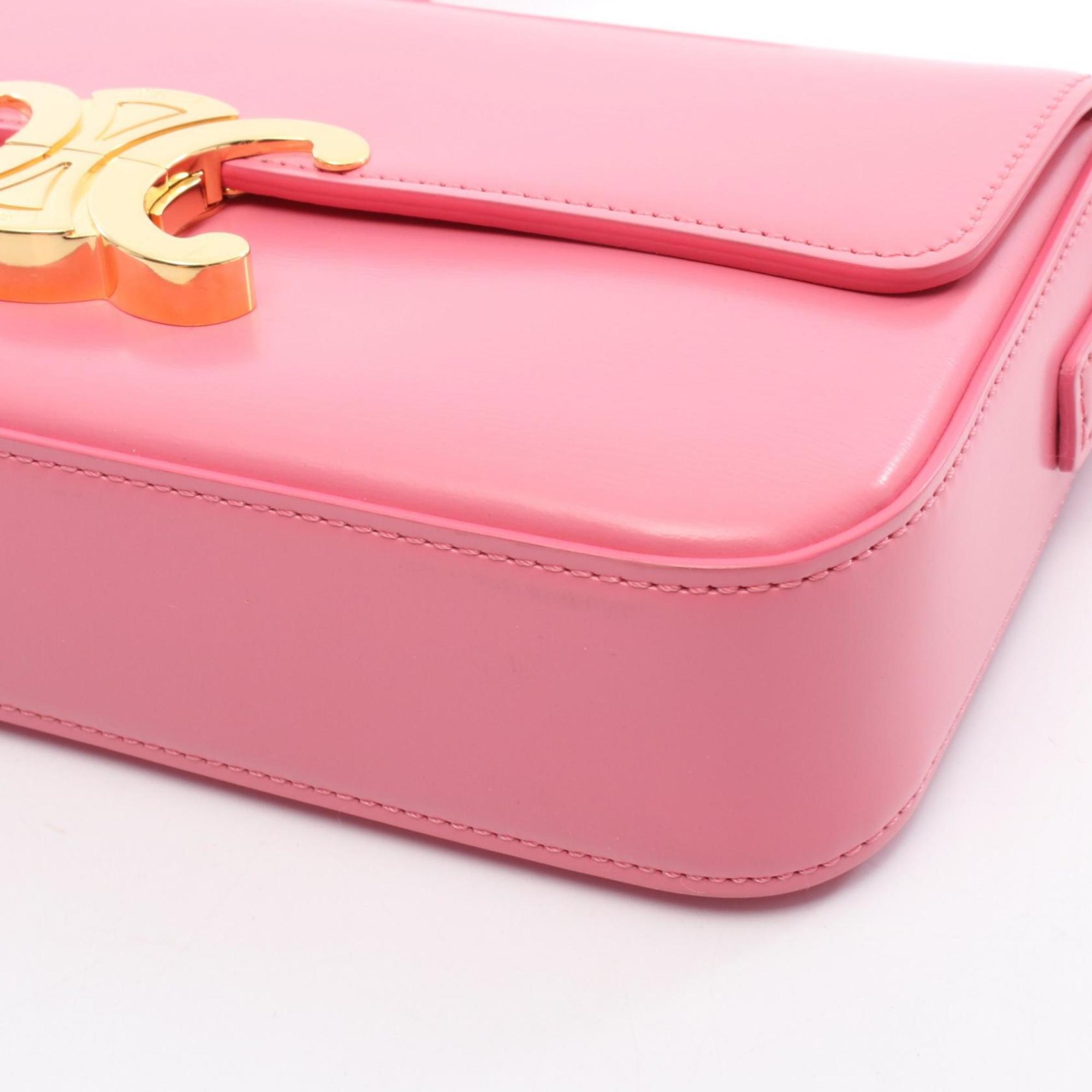 CLNI Claude Triomphe shoulder bag, leather, women's, pink