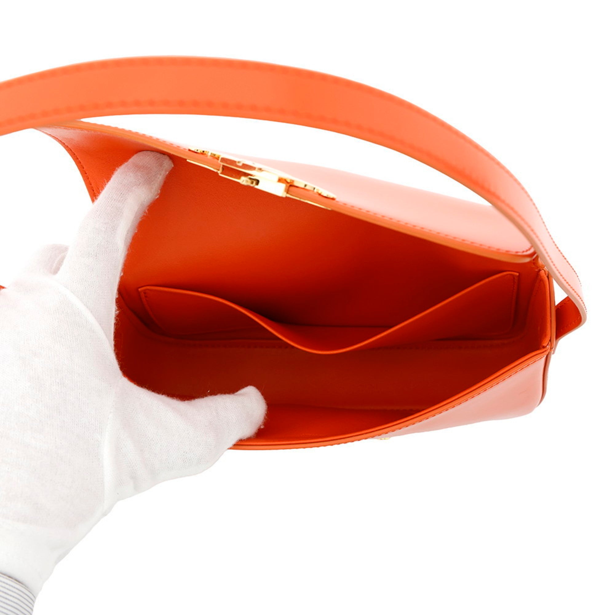 CLNI Shoulder Bag Triomphe Claude Shiny Calf Leather 194143BF4 CELINE Bags