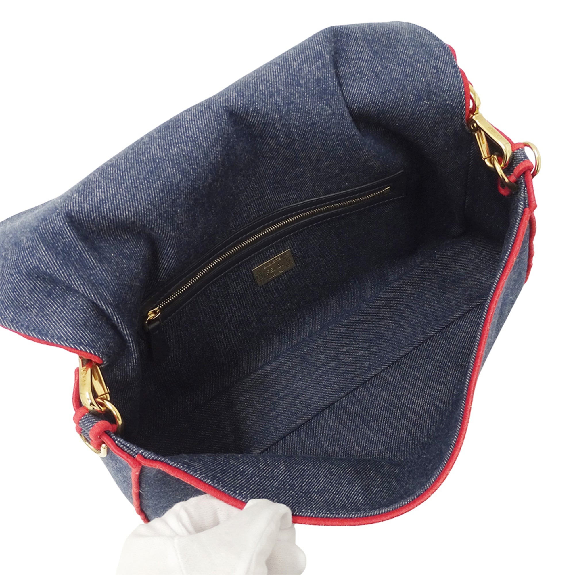 FDI Mamma Bucket Bag, Women's, 2-Way Handbag/Shoulder Denim Blue, 8BR771