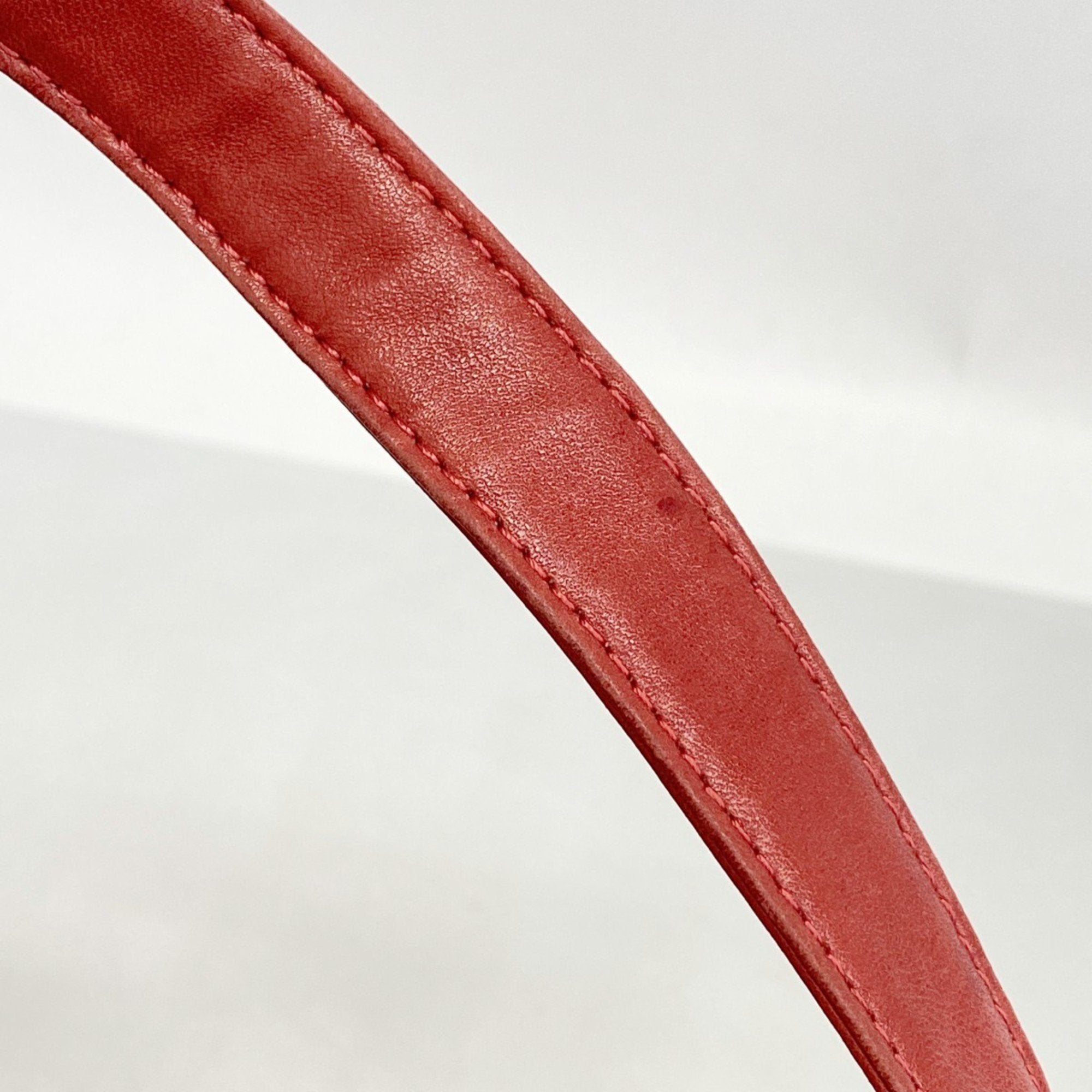 FDI Mamma Bucket Handbag in Red Suede for Women, P1731575