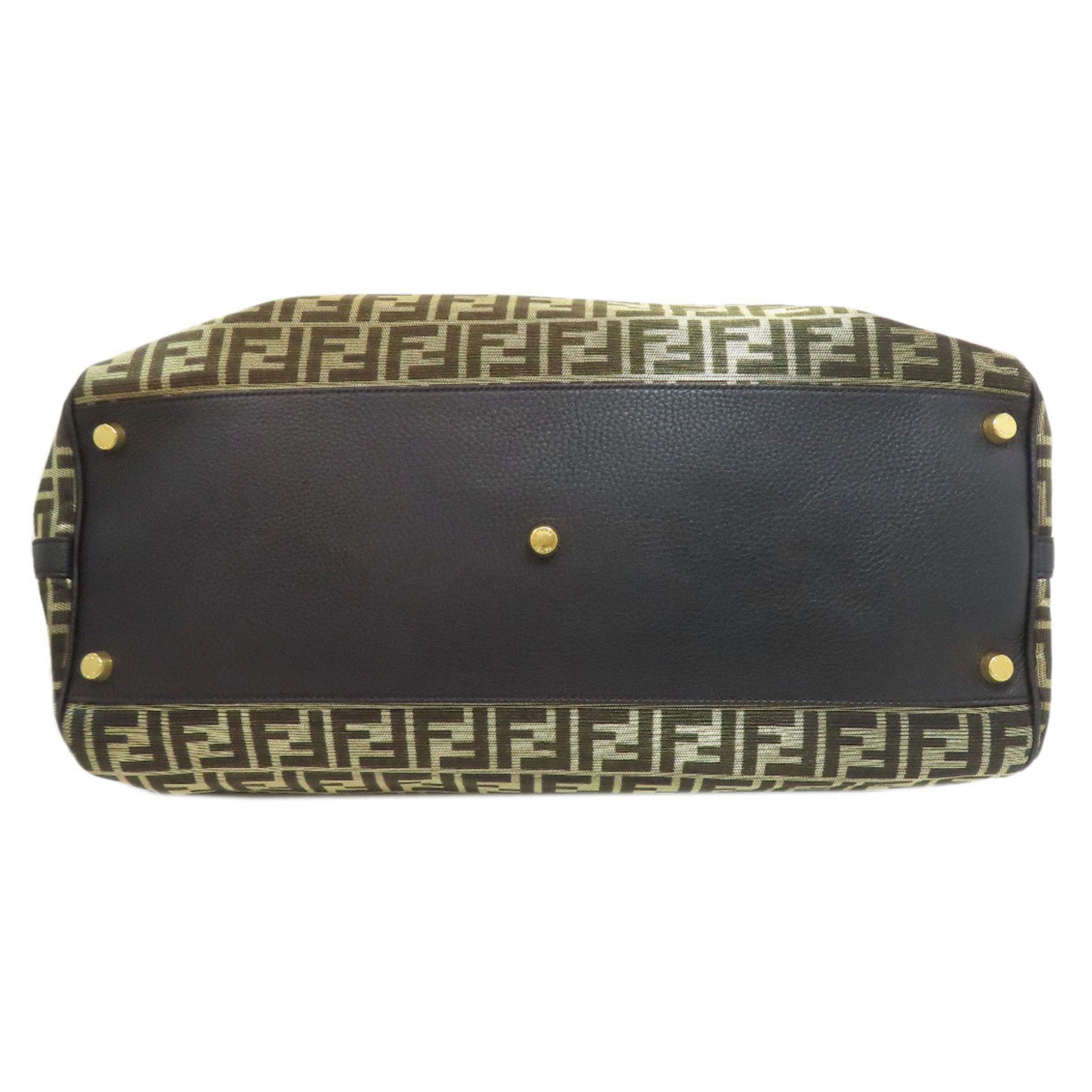 FDI Zucca Pattern 2-Way Boston Bag PVC Women's